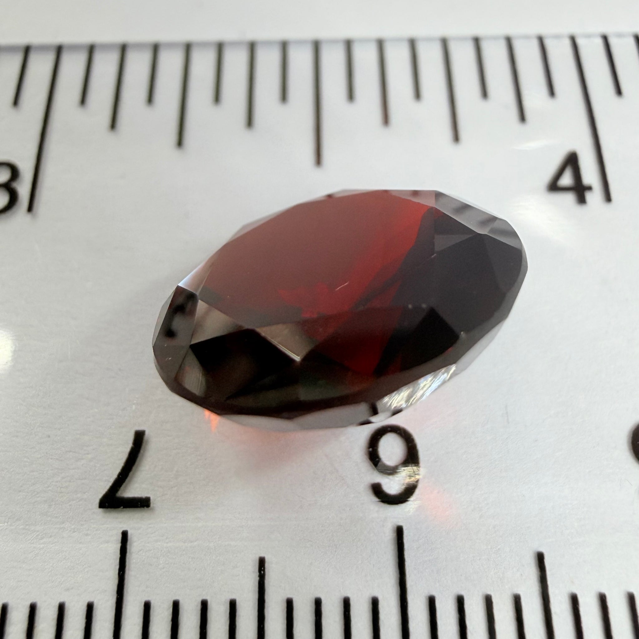 Umba Garnet, dark stone, 9.57ct, Tanzania, Untreated Unheated