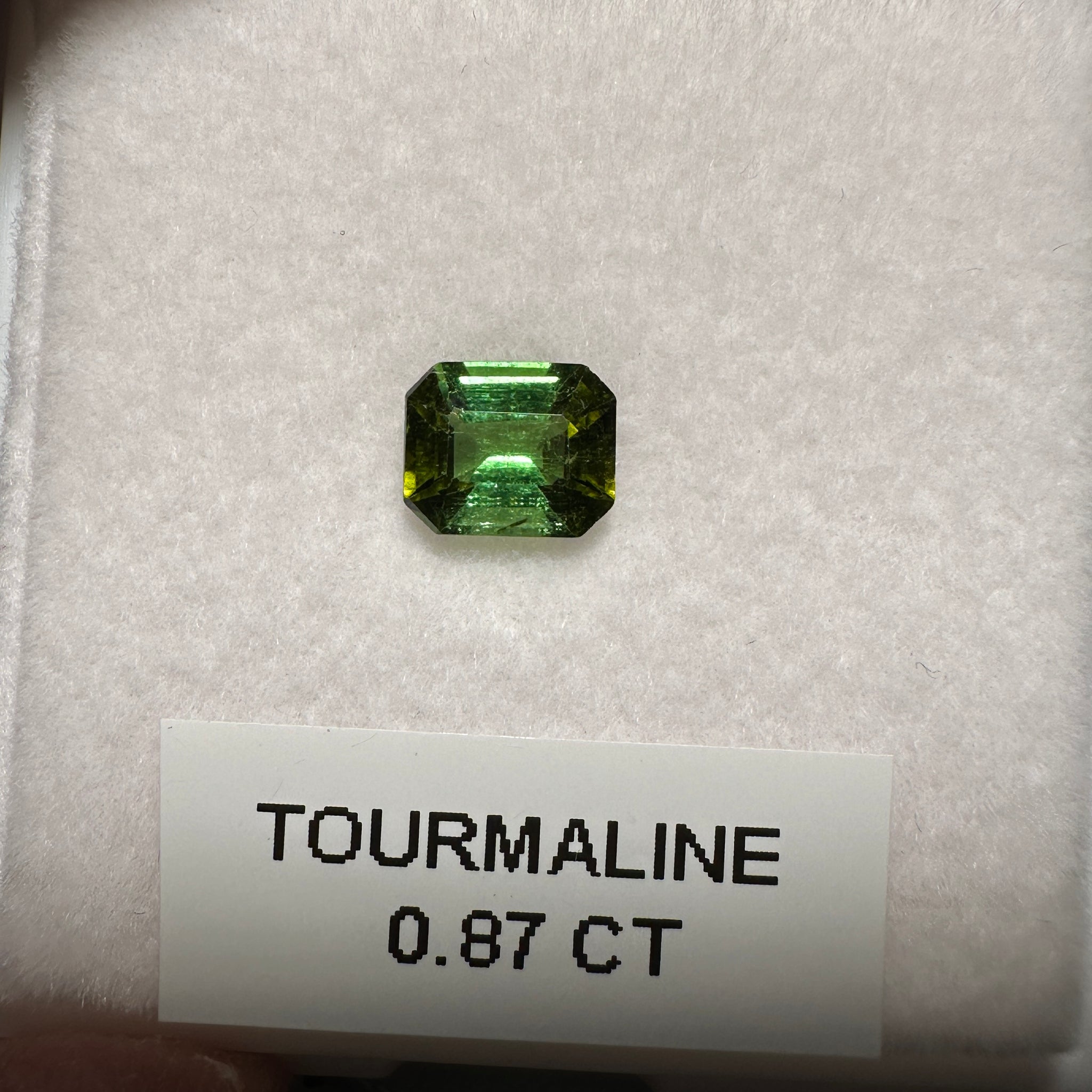Tanzanian Tourmaline, 0.87ct, Untreated Unheated, native cut, slightly included