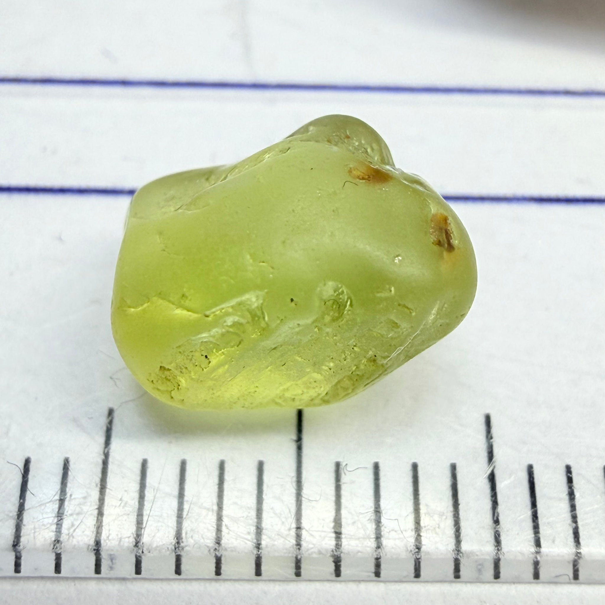 Chrysoberyl, 3.39ct, Tunduru, Tanzania, Untreated Unheated, vvs-if with slight skin surface issues that come off on faceting
