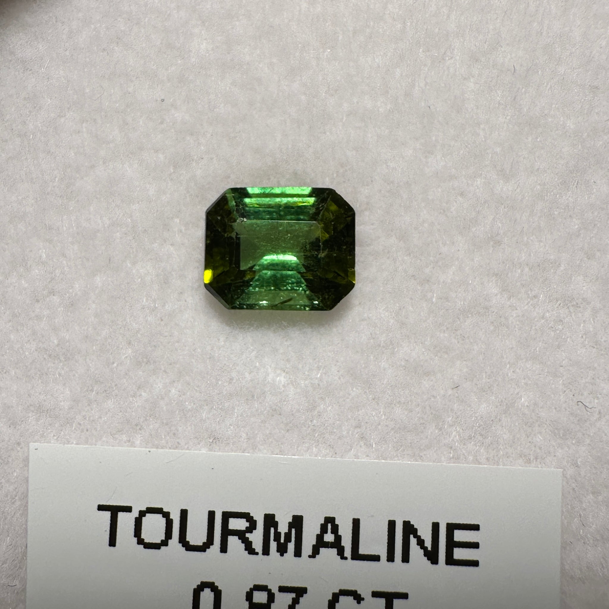 Tanzanian Tourmaline, 0.87ct, Untreated Unheated, native cut, slightly included
