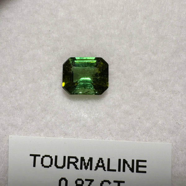 Tanzanian Tourmaline, 0.87ct, Untreated Unheated, native cut, slightly included