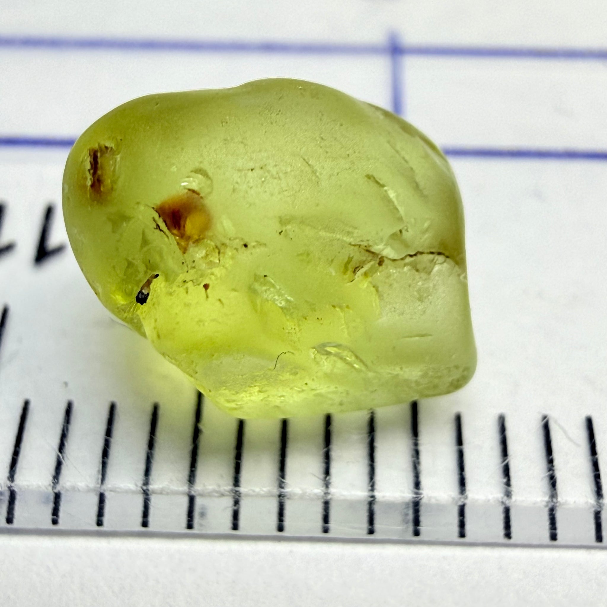 Chrysoberyl, 3.39ct, Tunduru, Tanzania, Untreated Unheated, vvs-if with slight skin surface issues that come off on faceting