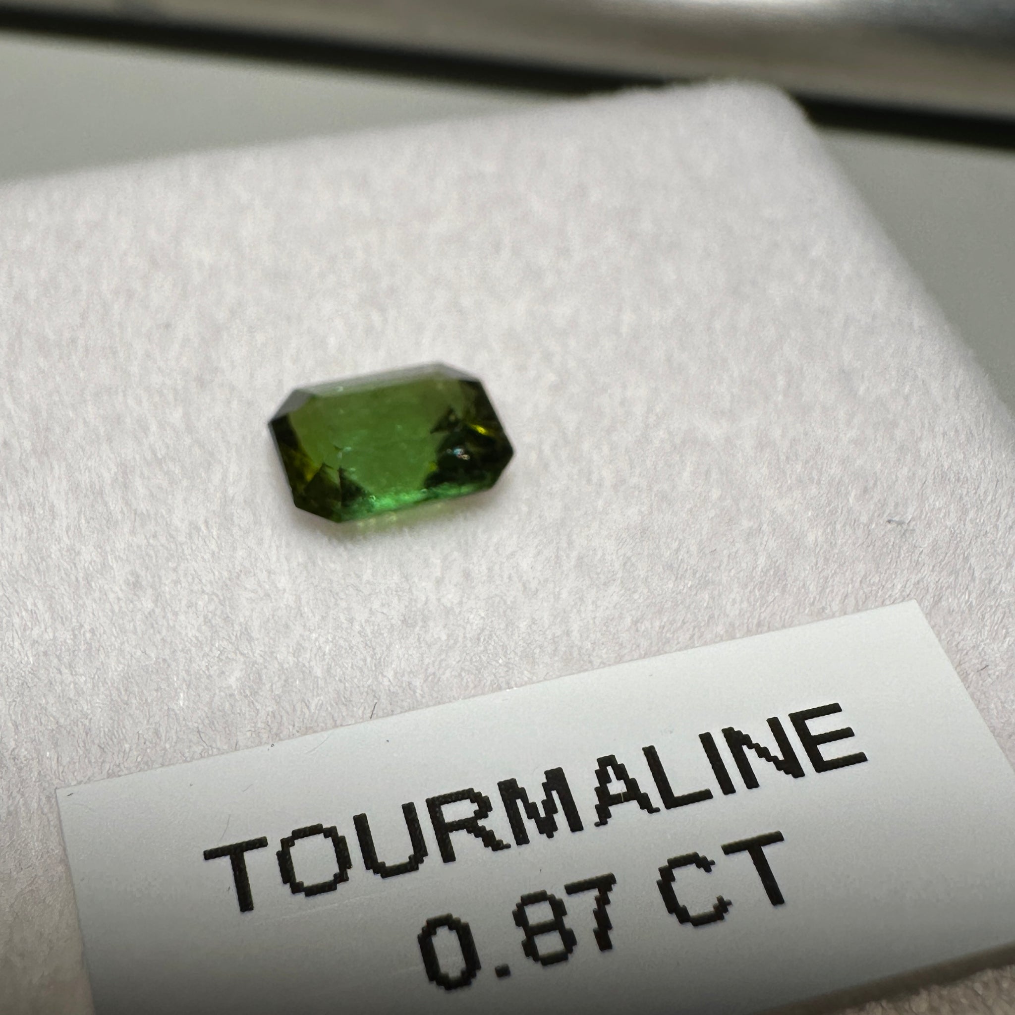 Tanzanian Tourmaline, 0.87ct, Untreated Unheated, native cut, slightly included