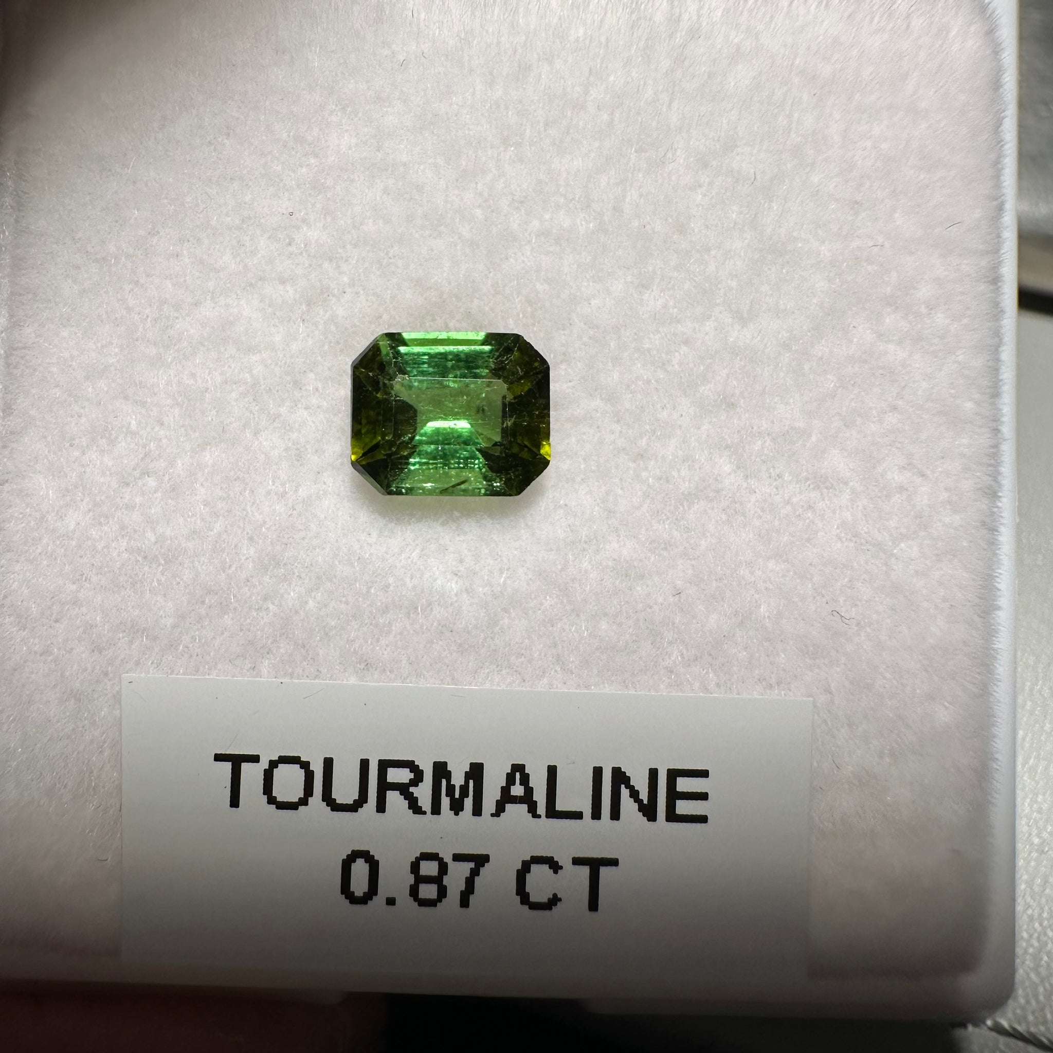 Tanzanian Tourmaline, 0.87ct, Untreated Unheated, native cut, slightly included
