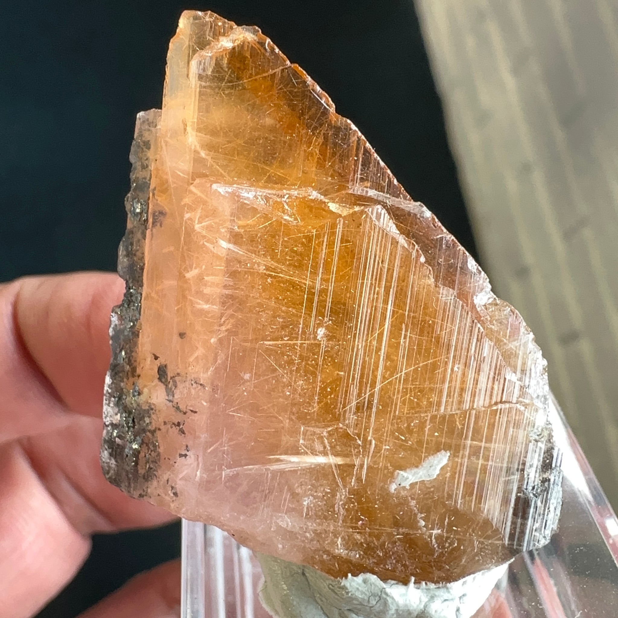 Magnesio Axinite, 22.70gm, Crystal, Merelani, Tanzania. 48.0 x 33.10 x 10.7mm, Untreated Unheated