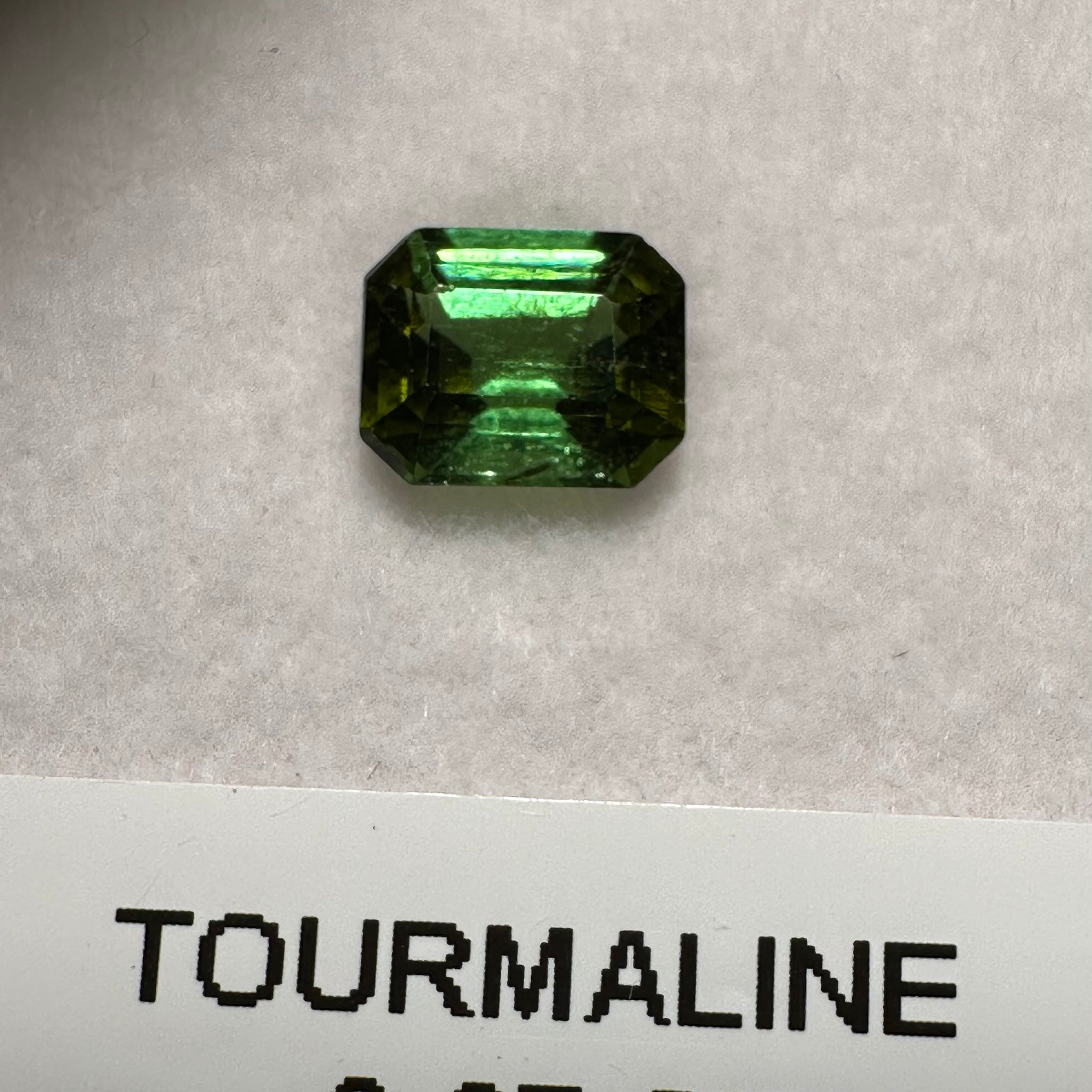 Tanzanian Tourmaline, 0.87ct, Untreated Unheated, native cut, slightly included