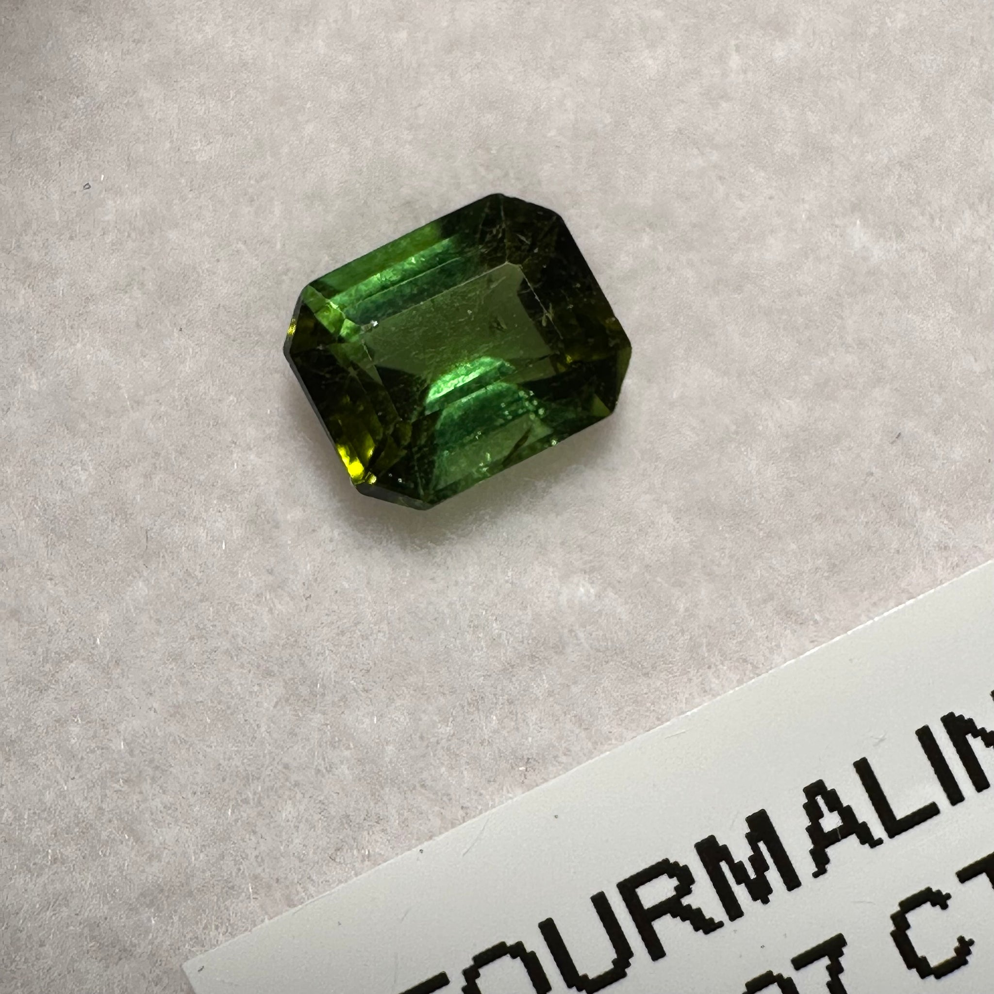Tanzanian Tourmaline, 0.87ct, Untreated Unheated, native cut, slightly included