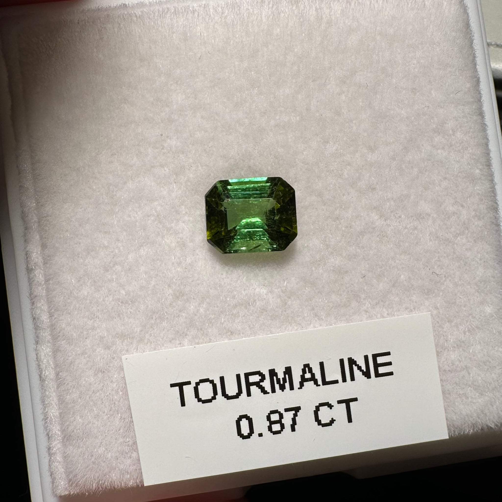 Tanzanian Tourmaline, 0.87ct, Untreated Unheated, native cut, slightly included