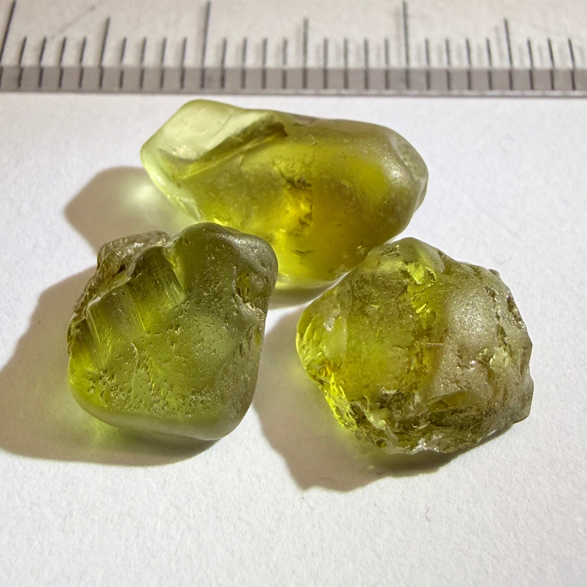 Chrysoberyl Lot, 10.75ct, Tunduru, Tanzania, Untreated Unheated, vvs-if, but flattish shapes, colour change chrysoberyl