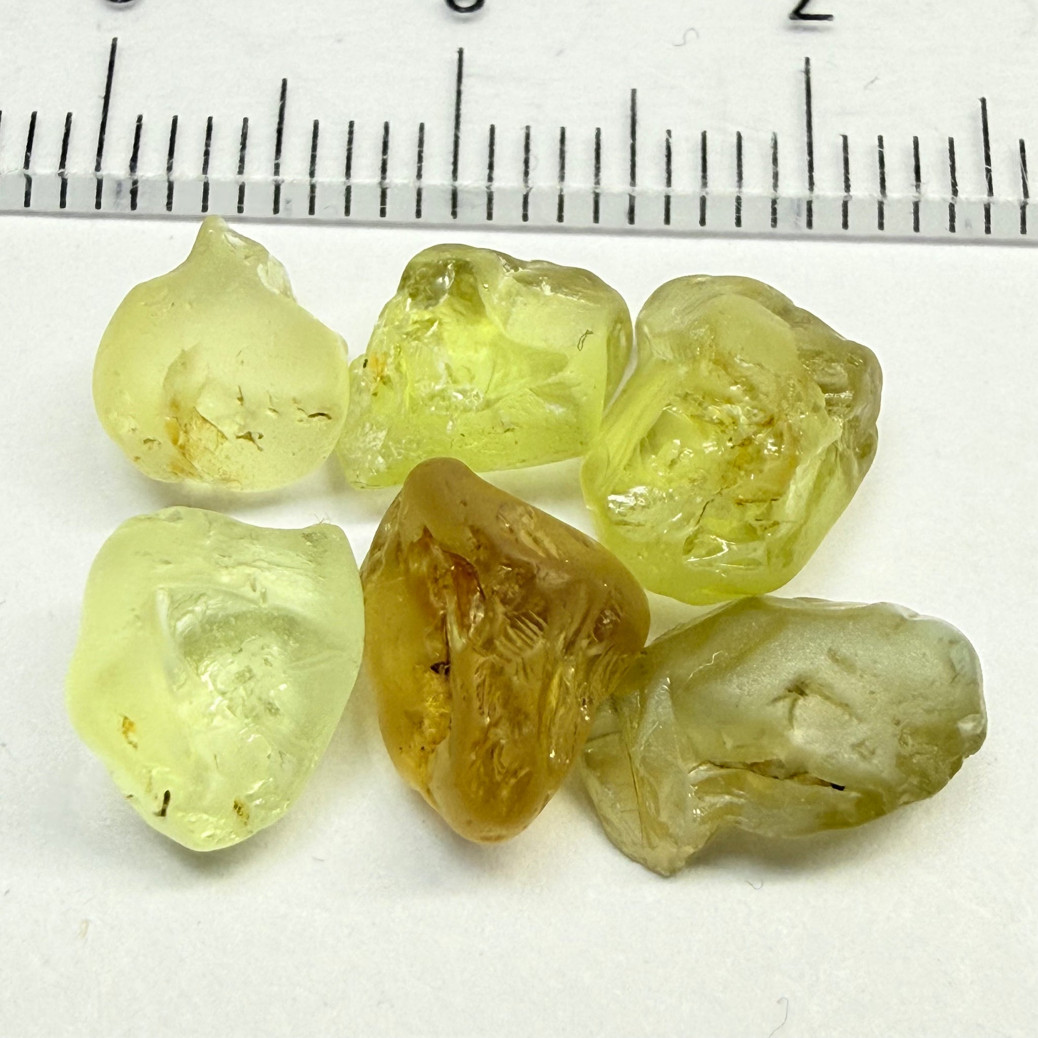 Chrysoberyl Lot, 16.01ct, Tunduru, Tanzania, Untreated Unheated, slightly included to included