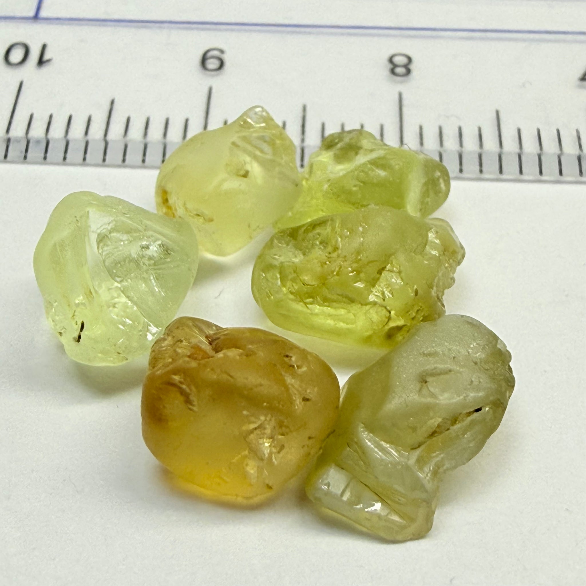 Chrysoberyl Lot, 16.01ct, Tunduru, Tanzania, Untreated Unheated, slightly included to included