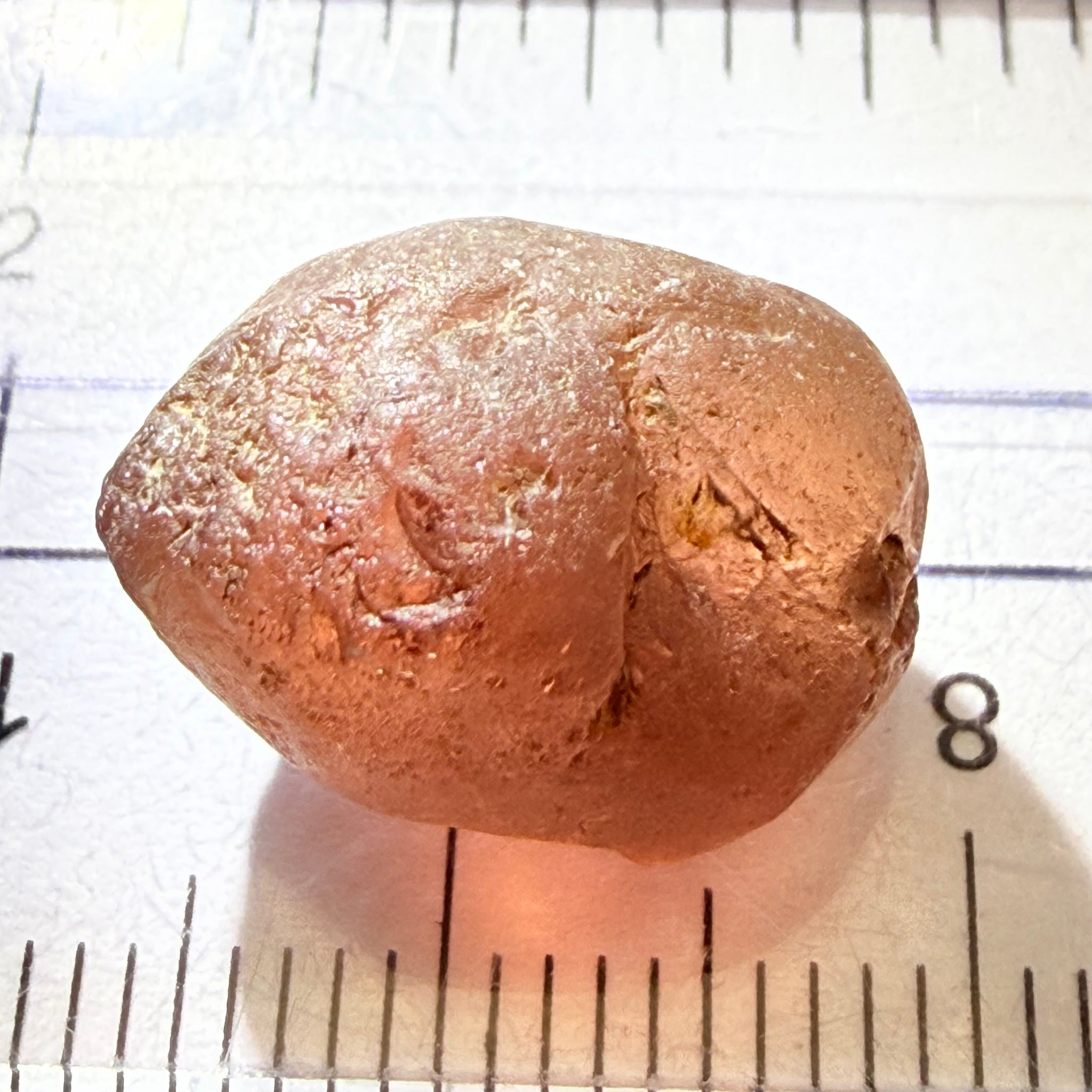 Lindi Garnet, 17.61ct, Lindi, Tanzania, Untreated Unheated, no inclusions, just has a bit of silk inside