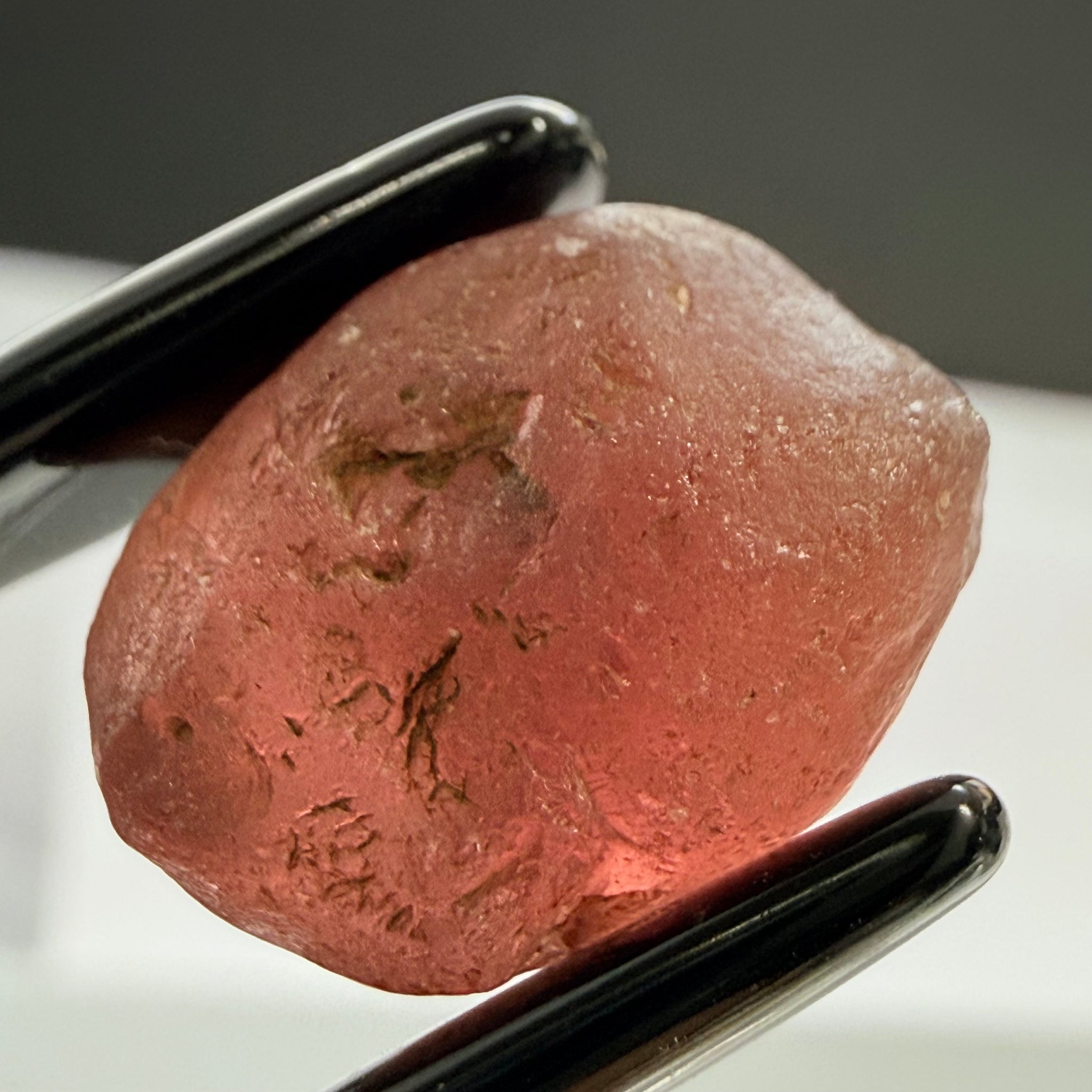 Lindi Garnet, 17.61ct, Lindi, Tanzania, Untreated Unheated, no inclusions, just has a bit of silk inside