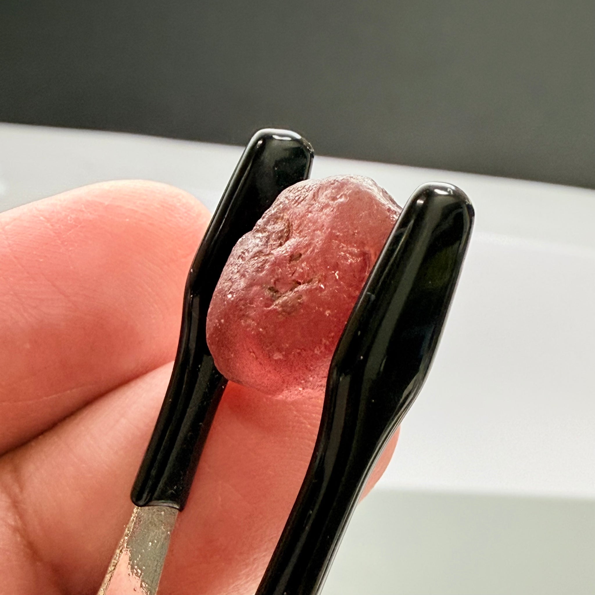 Lindi Garnet, 17.61ct, Lindi, Tanzania, Untreated Unheated, no inclusions, just has a bit of silk inside