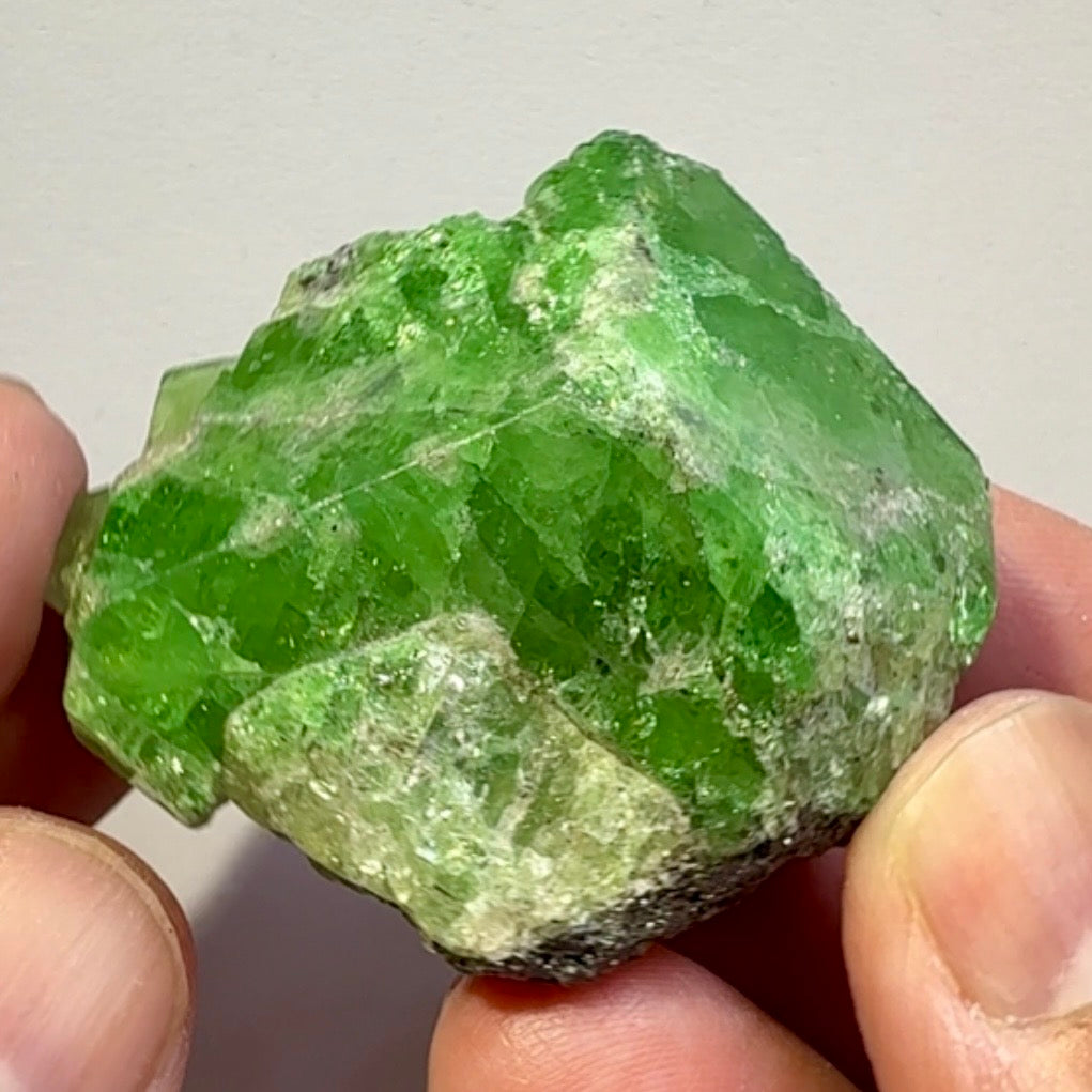 Tsavorite Garnet Crystal, 447.50ct, Merelani, Tanzania, Untreated Unheated