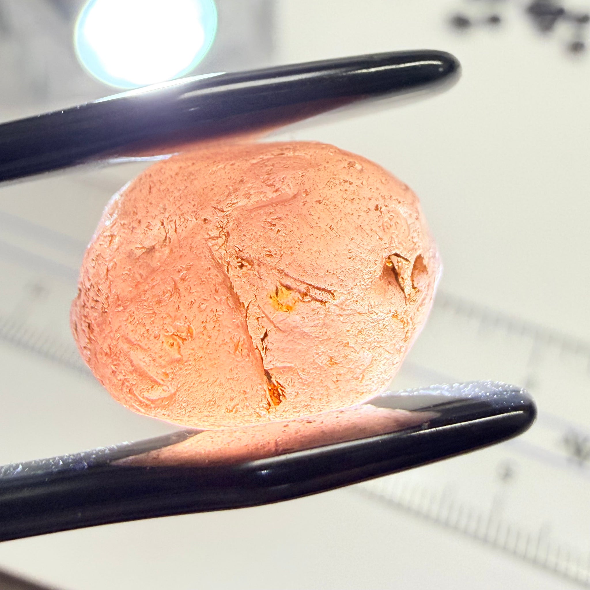 Lindi Garnet, 17.61ct, Lindi, Tanzania, Untreated Unheated, no inclusions, just has a bit of silk inside