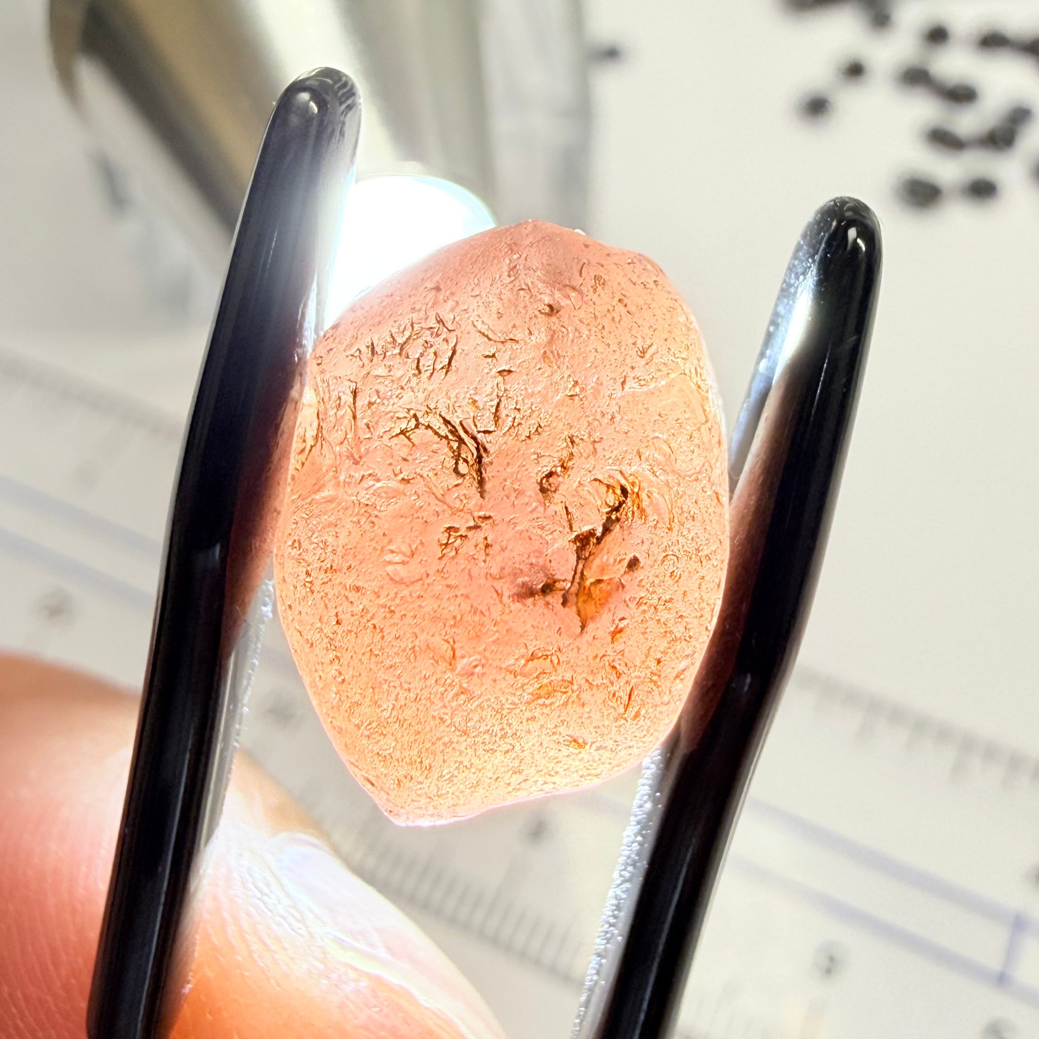 Lindi Garnet, 17.61ct, Lindi, Tanzania, Untreated Unheated, no inclusions, just has a bit of silk inside