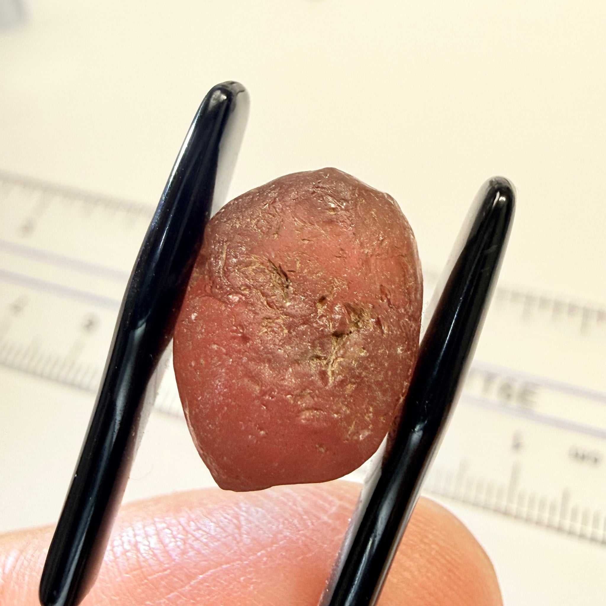 Lindi Garnet, 17.61ct, Lindi, Tanzania, Untreated Unheated, no inclusions, just has a bit of silk inside