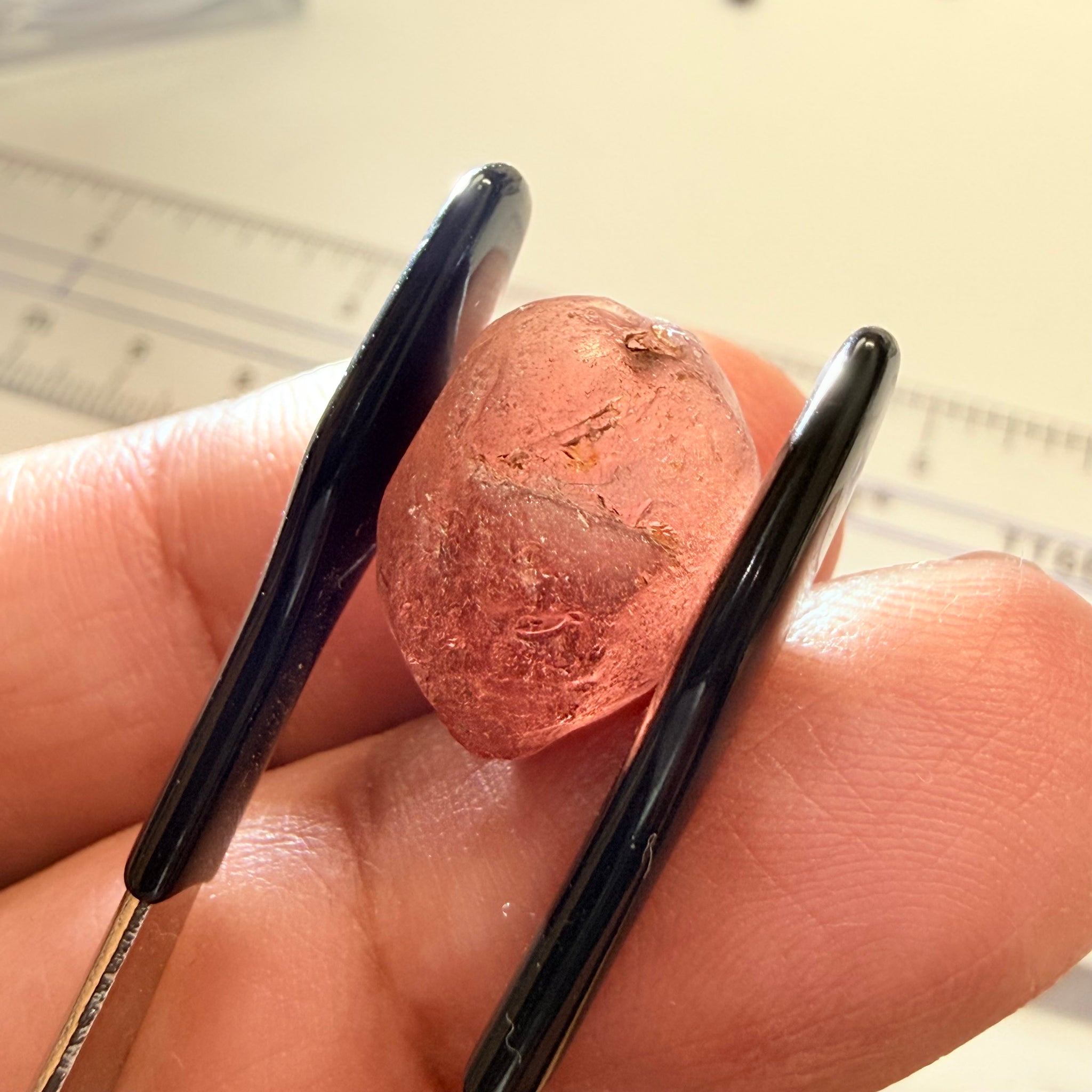 Lindi Garnet, 17.61ct, Lindi, Tanzania, Untreated Unheated, no inclusions, just has a bit of silk inside
