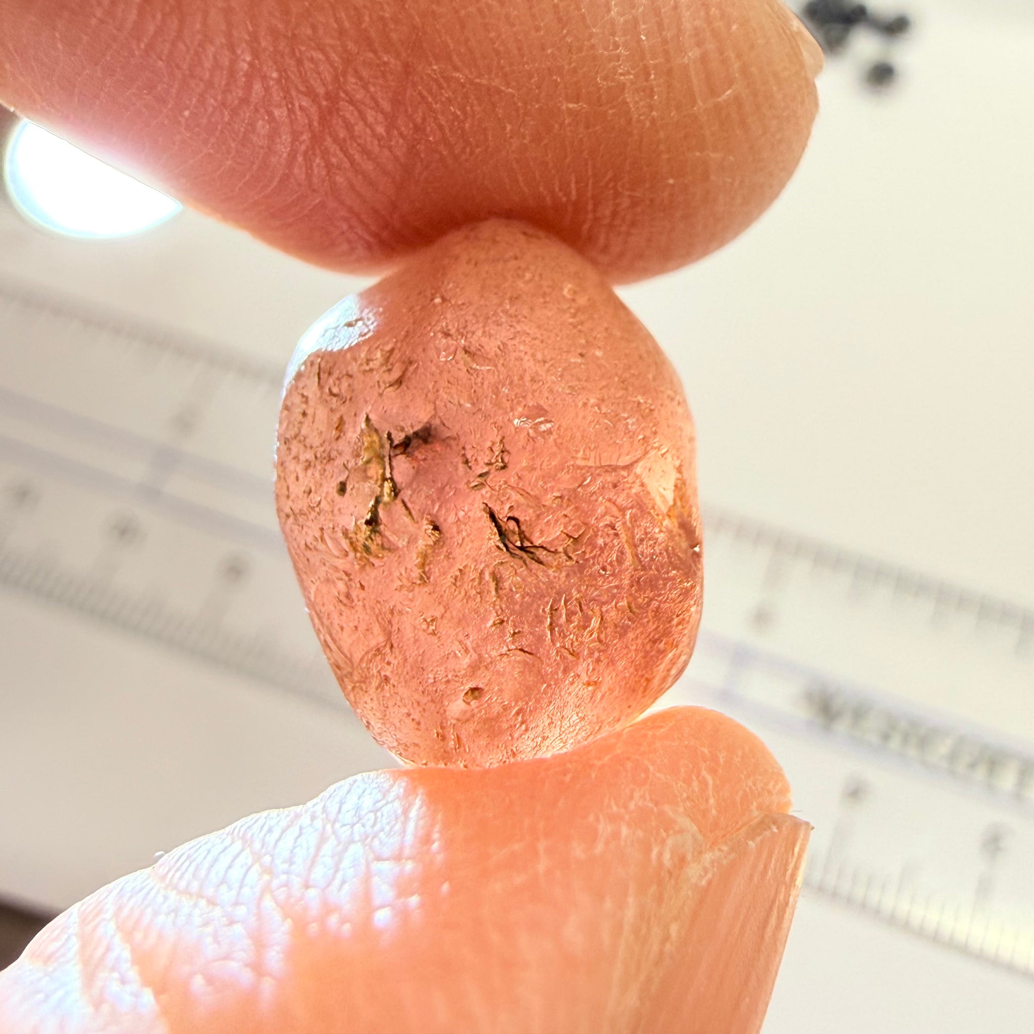 Lindi Garnet, 17.61ct, Lindi, Tanzania, Untreated Unheated, no inclusions, just has a bit of silk inside