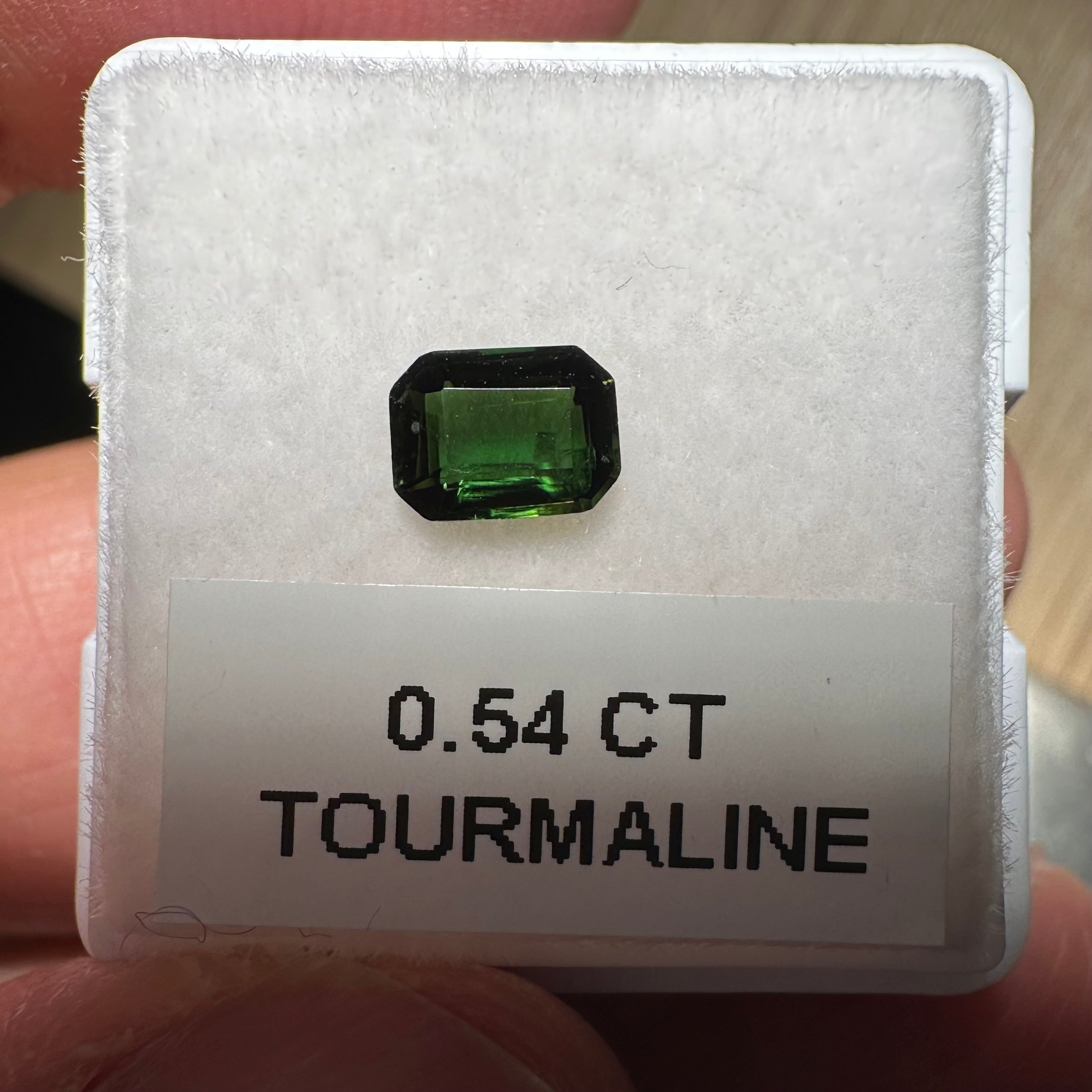 0.54ct Chrome Tourmaline, Tanzania, Untreated Unheated, native cut, slightly included