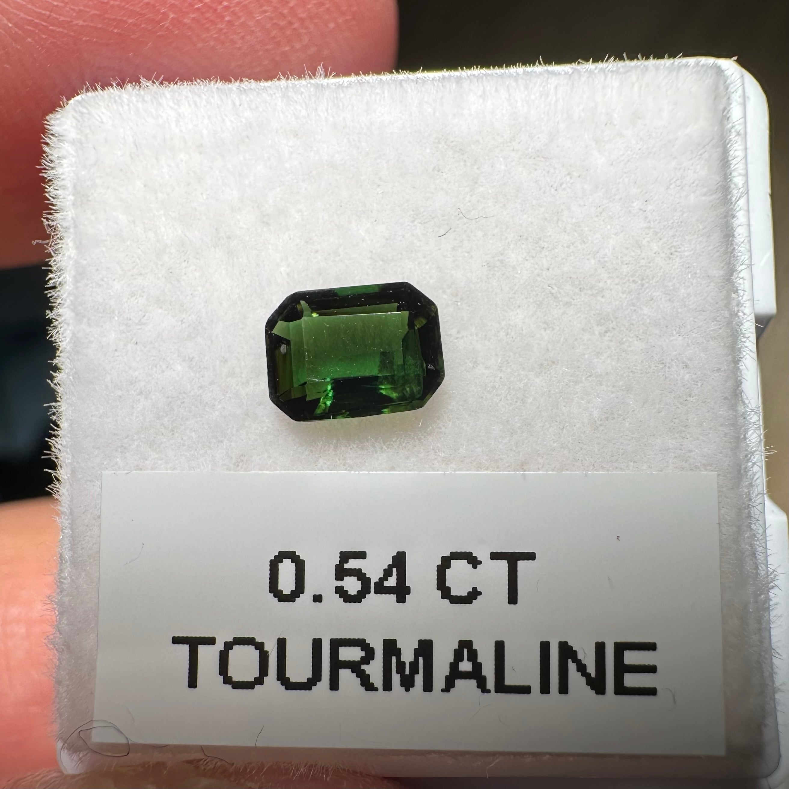 0.54ct Chrome Tourmaline, Tanzania, Untreated Unheated, native cut, slightly included