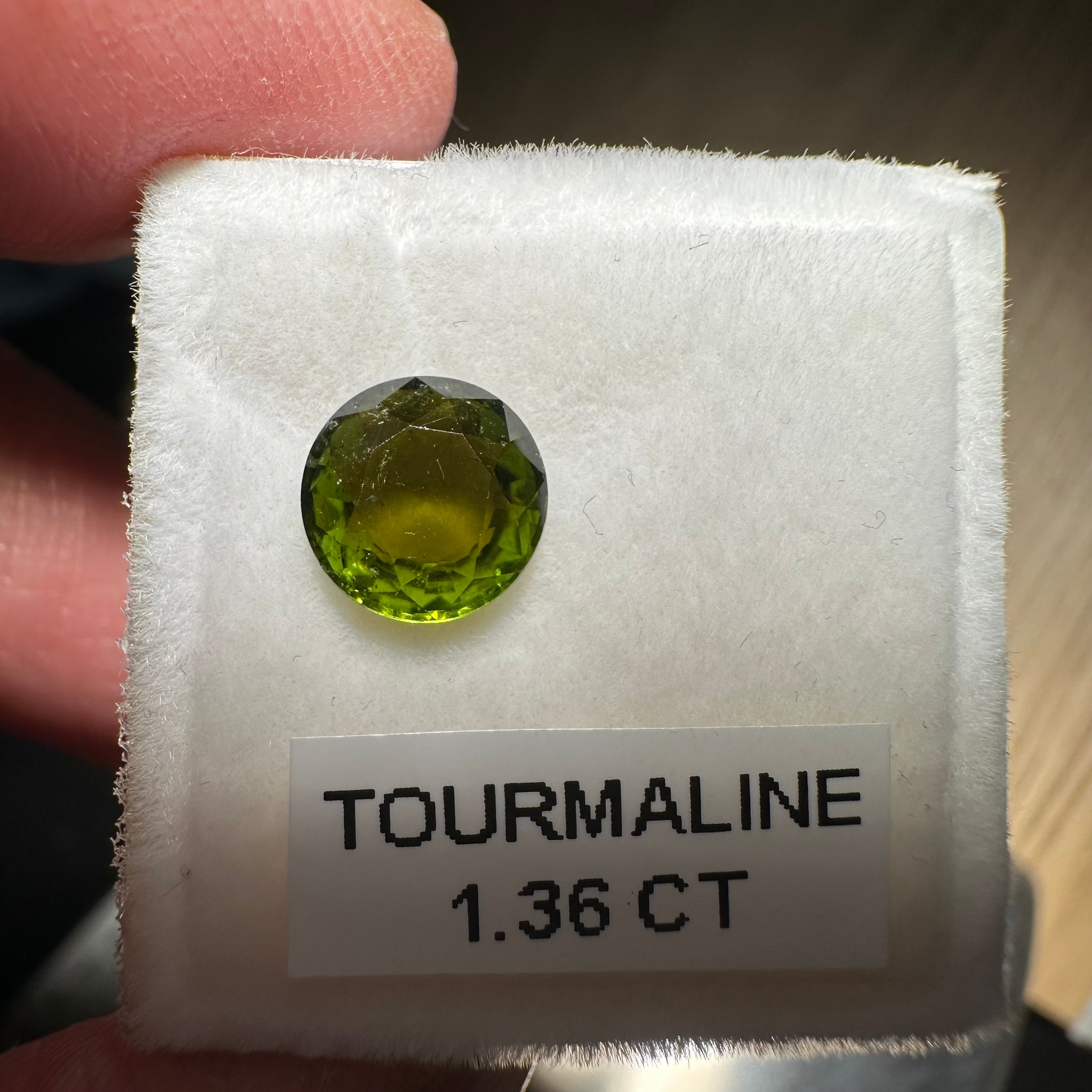 Tourmaline, 1.36ct, Tanzania, Untreated Unheated, native cut