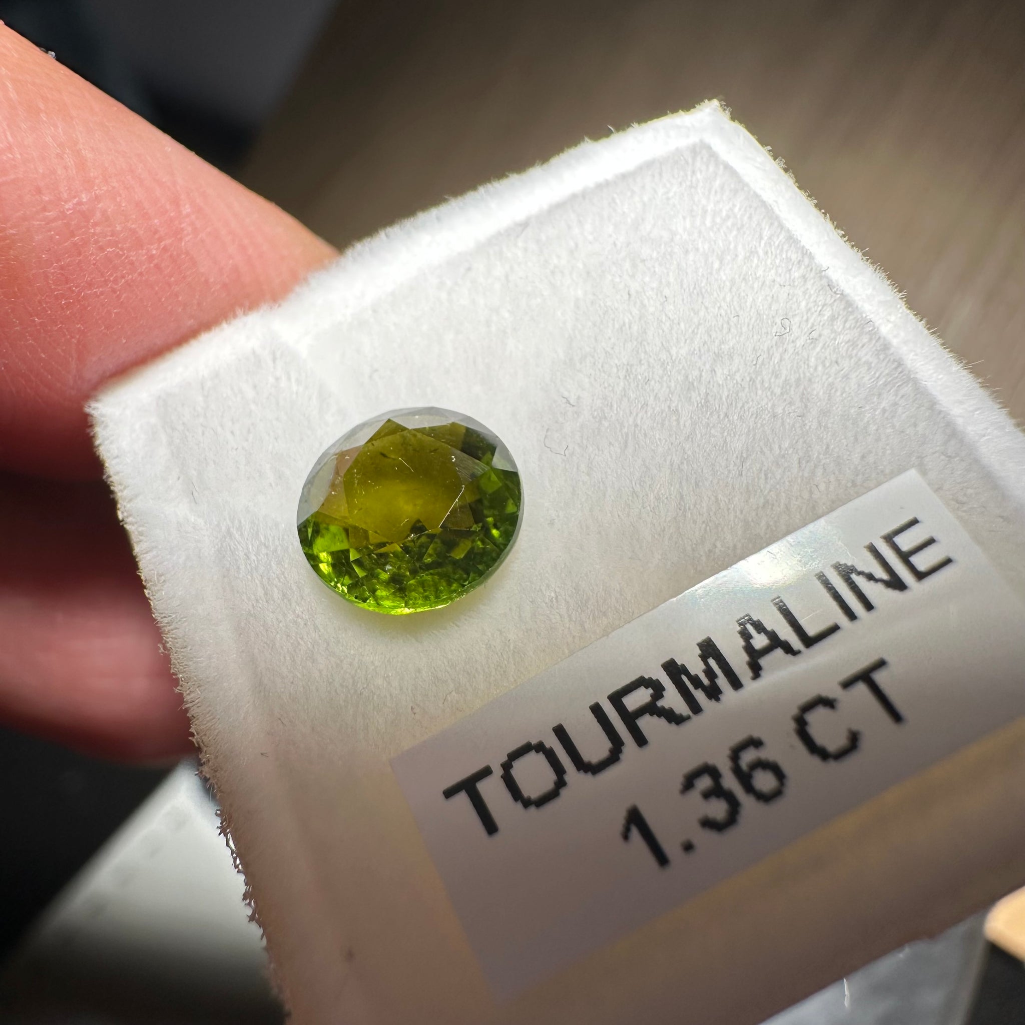 Tourmaline, 1.36ct, Tanzania, Untreated Unheated, native cut
