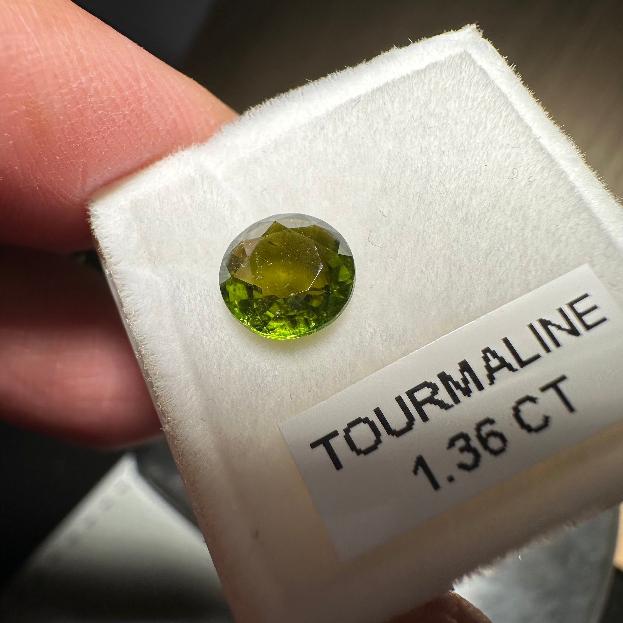 Tourmaline, 1.36ct, Tanzania, Untreated Unheated, native cut
