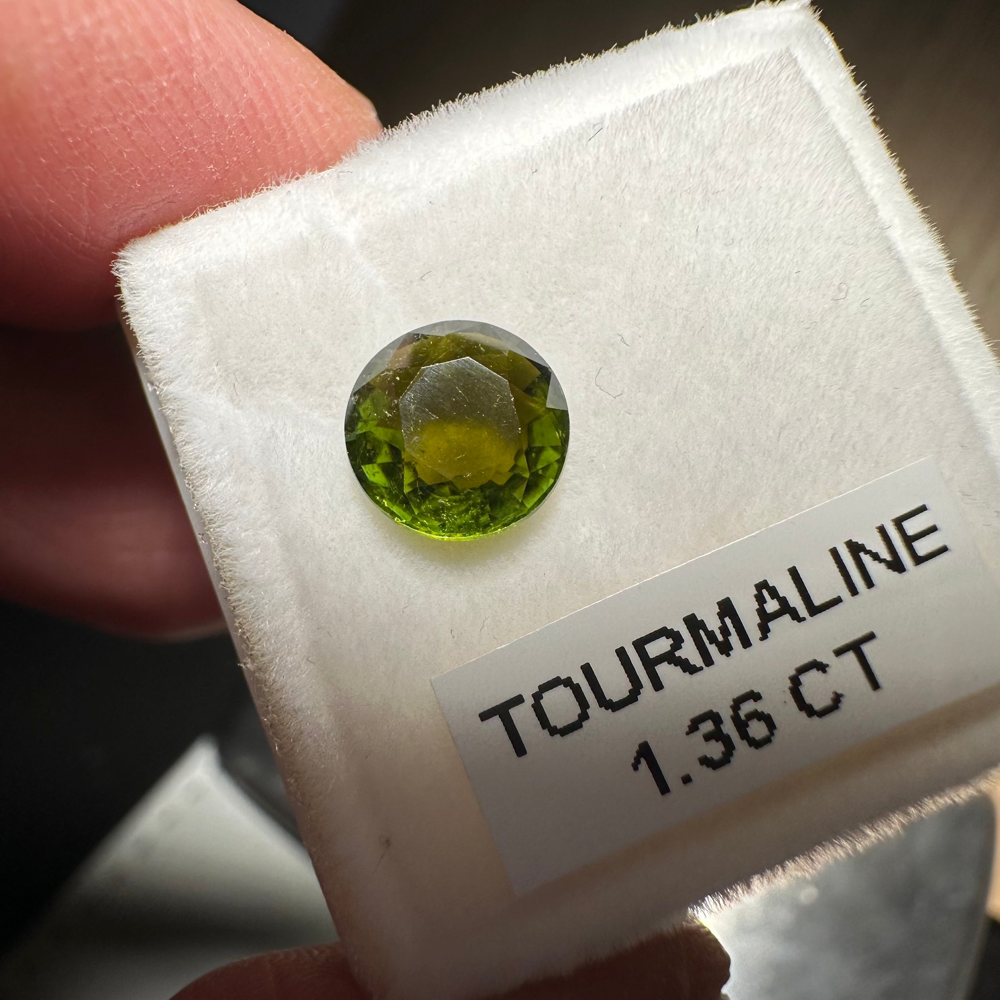 Tourmaline, 1.36ct, Tanzania, Untreated Unheated, native cut