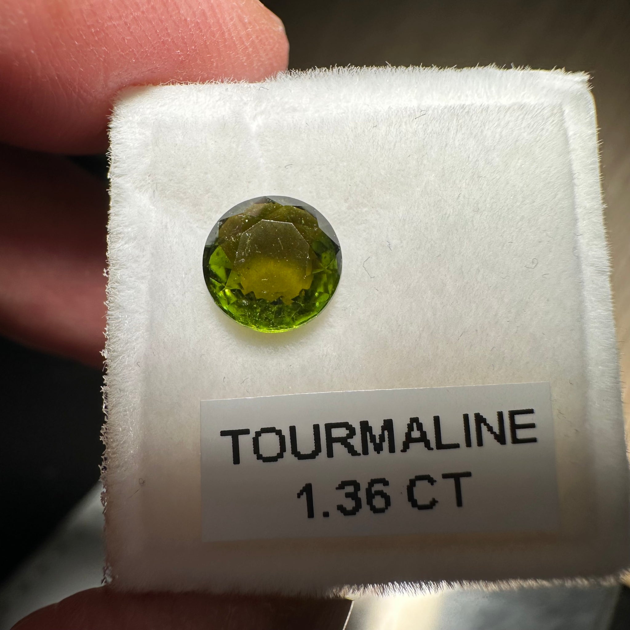 Tourmaline, 1.36ct, Tanzania, Untreated Unheated, native cut