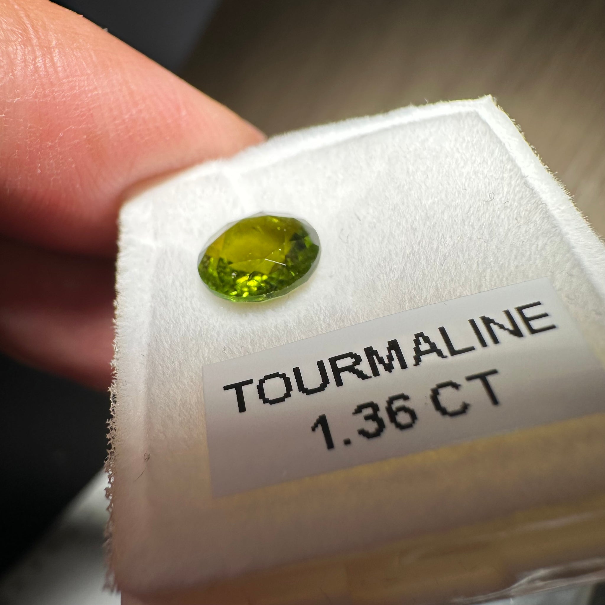 Tourmaline, 1.36ct, Tanzania, Untreated Unheated, native cut