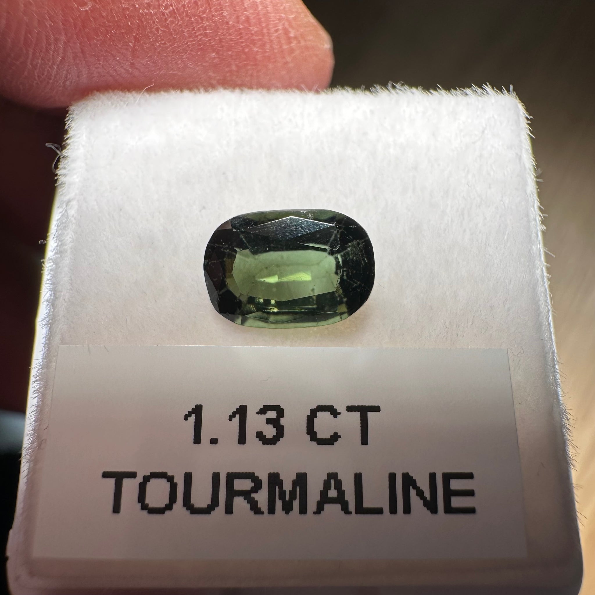 Tourmaline, 1.13ct, Tanzania, Untreated Unheated, native cut