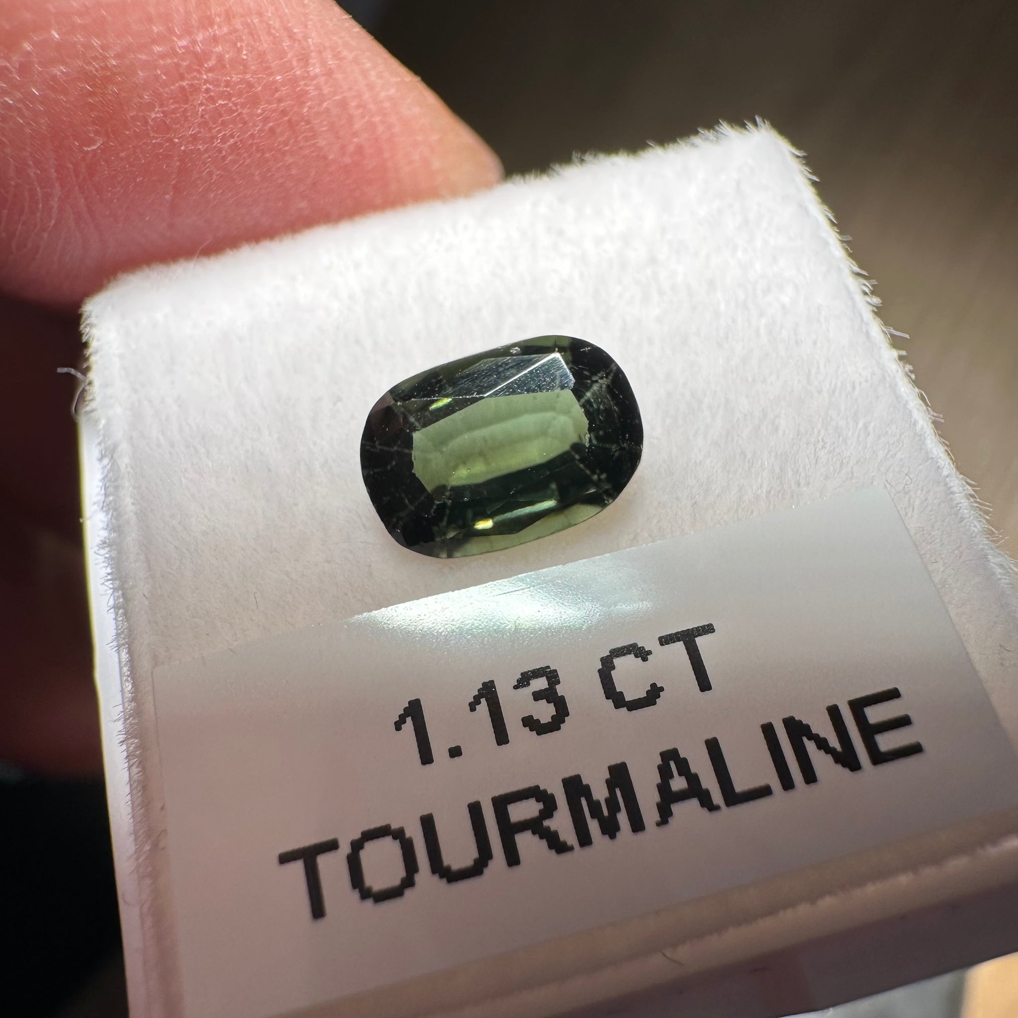 Tourmaline, 1.13ct, Tanzania, Untreated Unheated, native cut