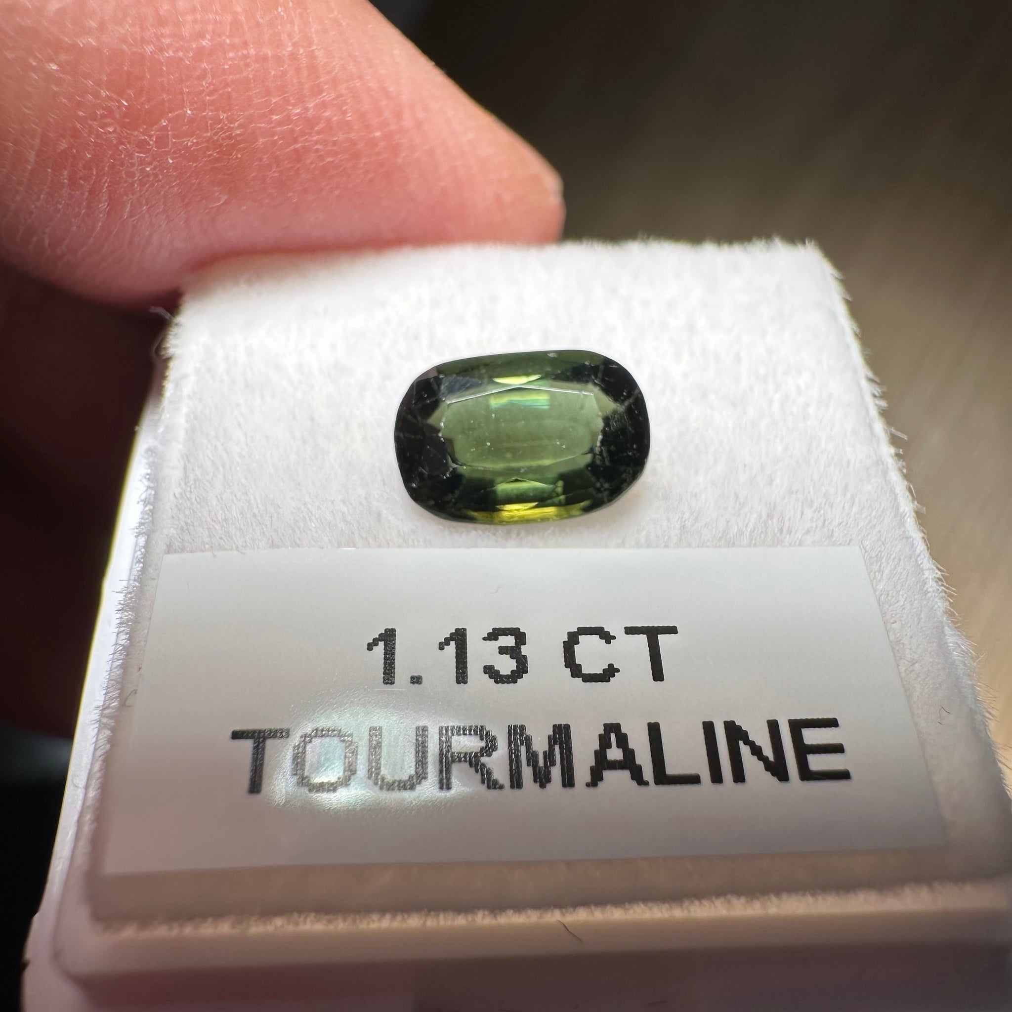 Tourmaline, 1.13ct, Tanzania, Untreated Unheated, native cut