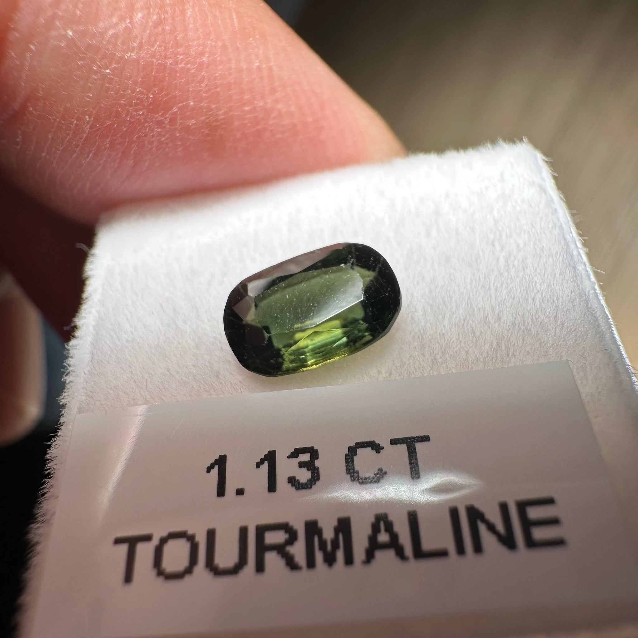 Tourmaline, 1.13ct, Tanzania, Untreated Unheated, native cut