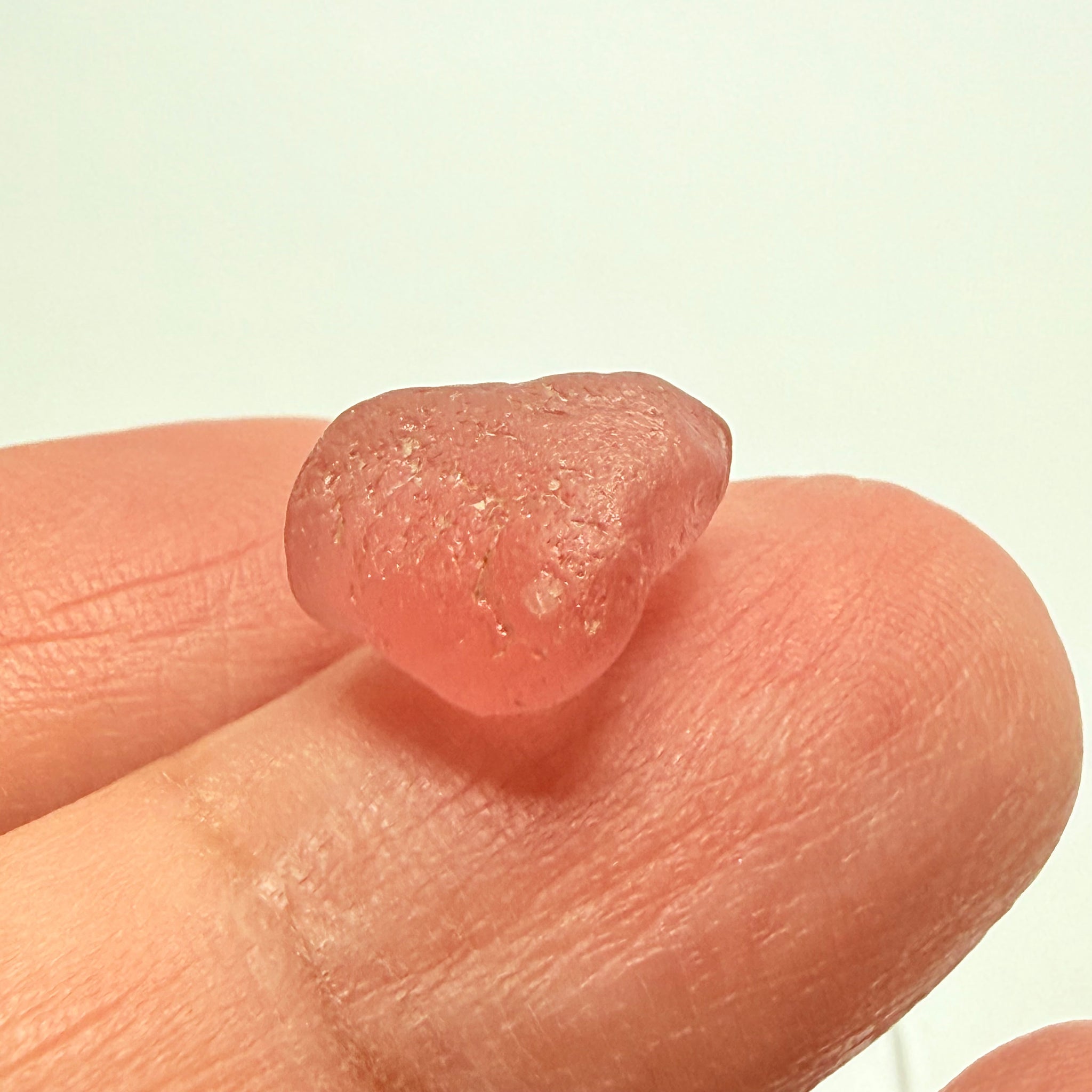 Mahenge Garnet, 10.26ct, Mahenge, Tanzania, Untreated Unheated, 12.3x12.8x7.3mm, flattish shape, see pics, dividing veil see pics for markings, one side vvs-if, one side vs