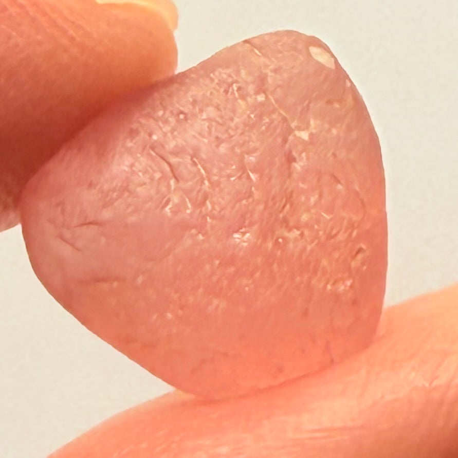 Mahenge Garnet, 10.26ct, Mahenge, Tanzania, Untreated Unheated, 12.3x12.8x7.3mm, flattish shape, see pics, dividing veil see pics for markings, one side vvs-if, one side vs