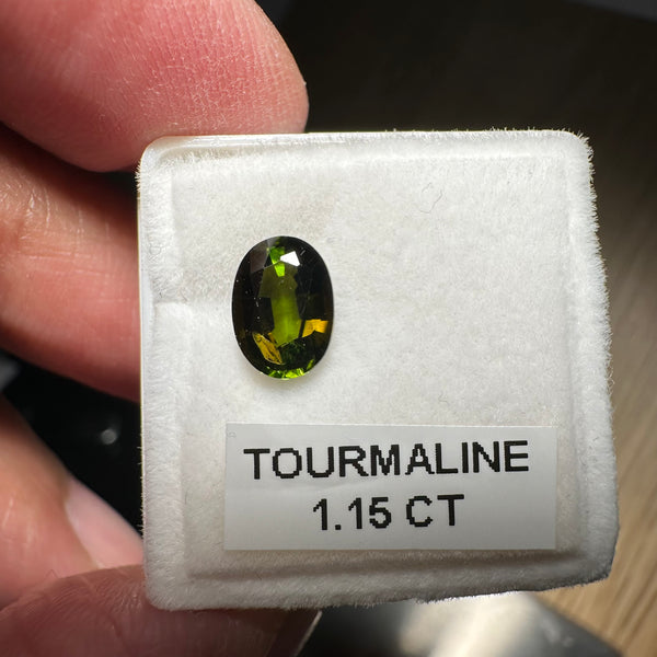 Tourmaline, 1.15ct, Tanzania, Untreated Unheated, native cut, included