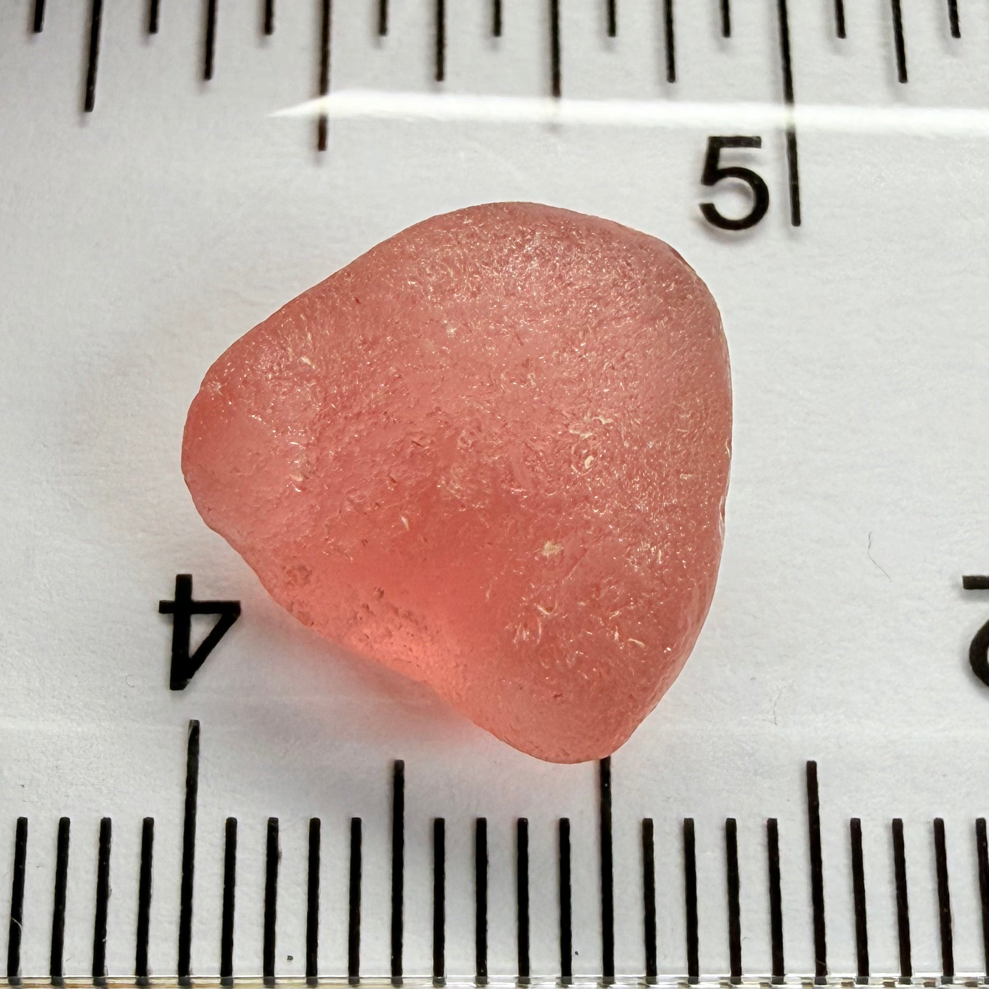 Mahenge Garnet, 10.26ct, Mahenge, Tanzania, Untreated Unheated, 12.3x12.8x7.3mm, flattish shape, see pics, dividing veil see pics for markings, one side vvs-if, one side vs