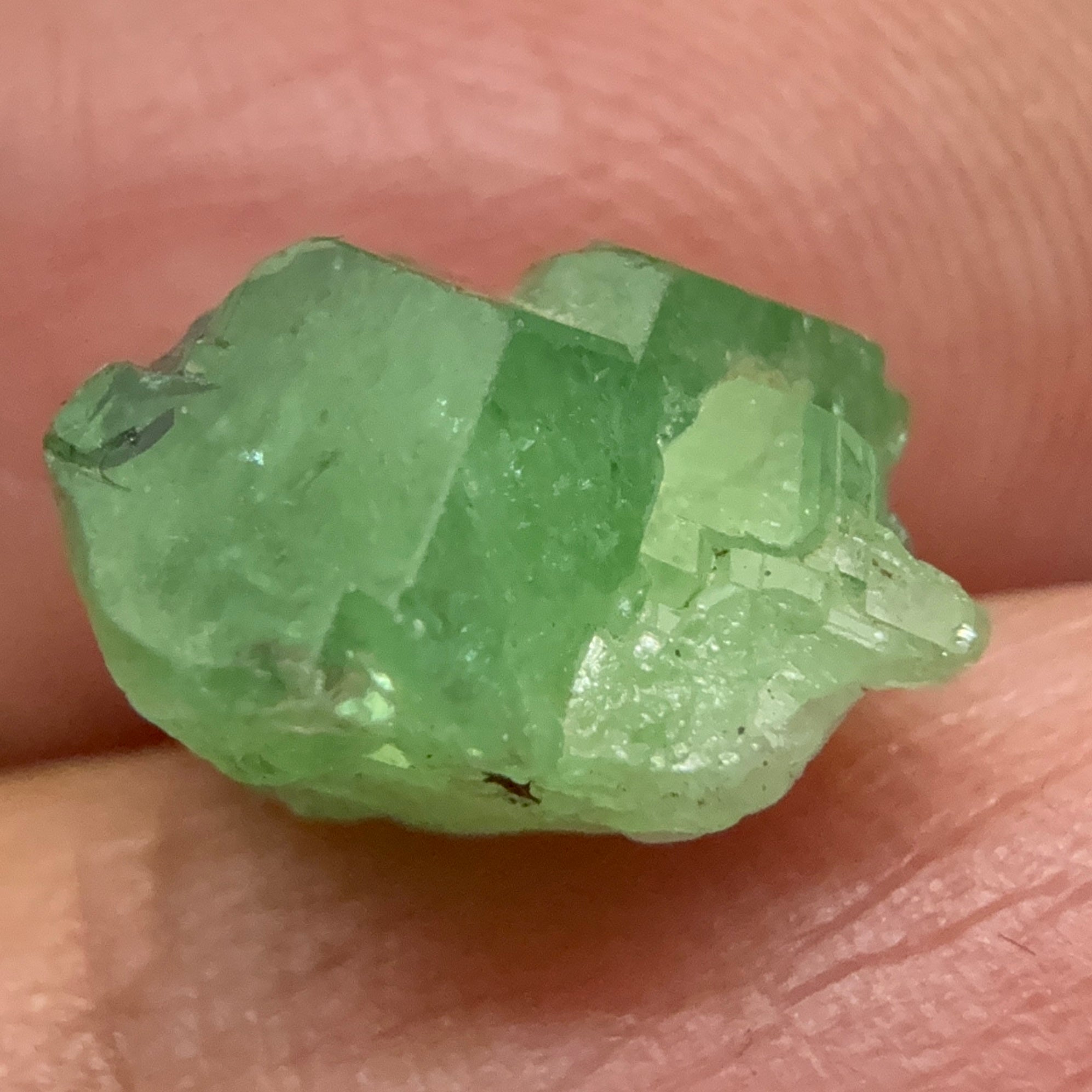 Tsavorite Crystal on Matrix. 6.87ct, Merelani. Tanzania, Untreated Unheated