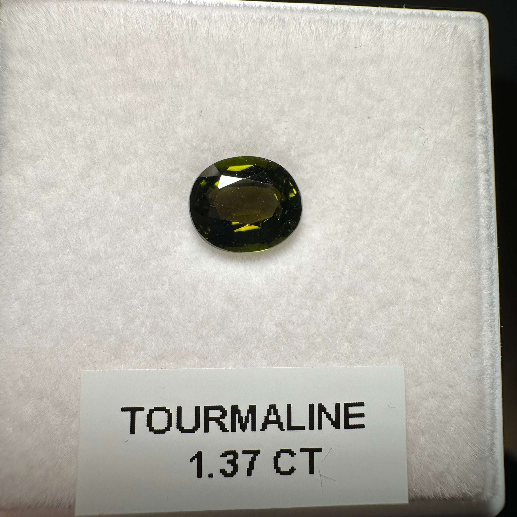 Tourmaline, 1.37ct, Tanzania, Untreated Unheated, native cut