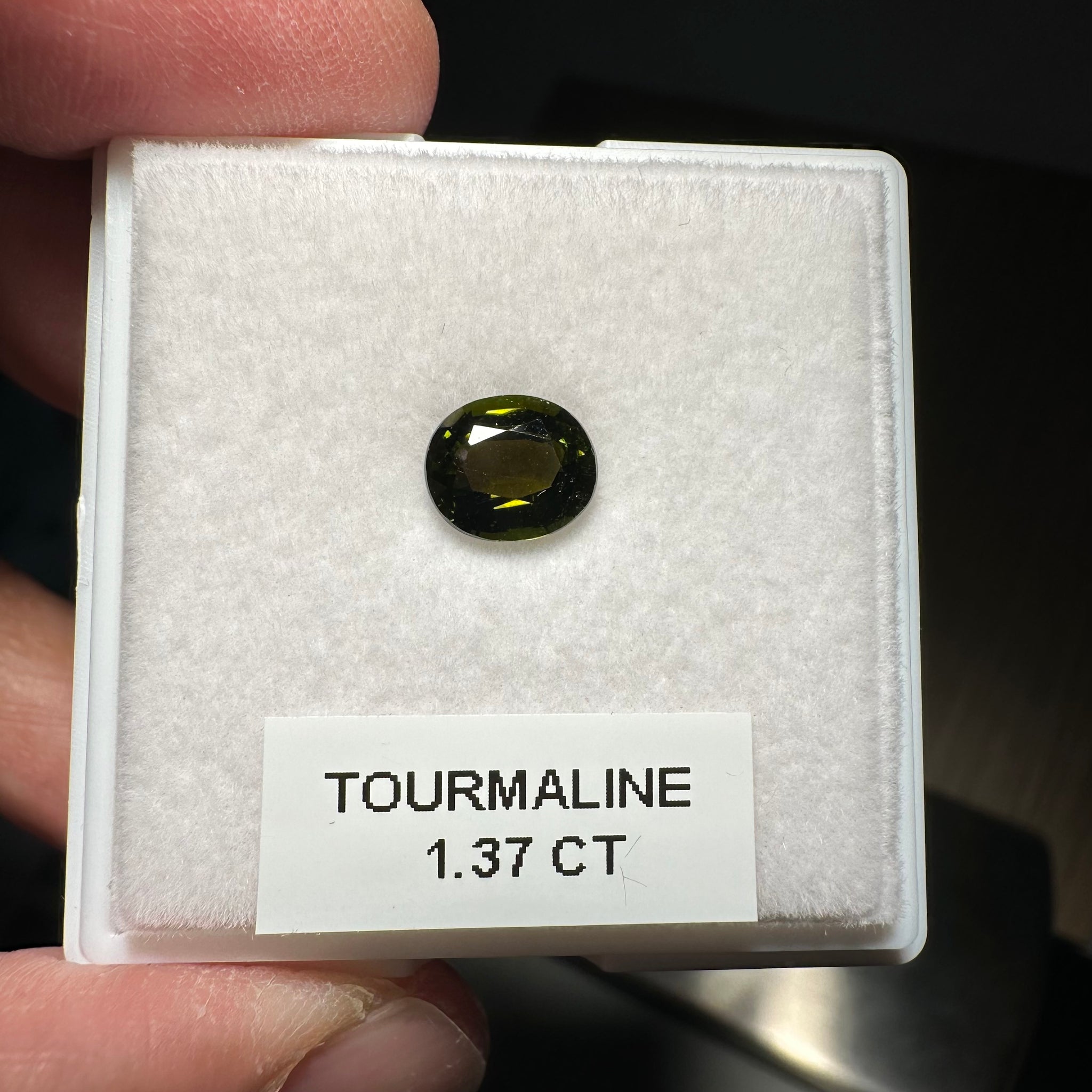 Tourmaline, 1.37ct, Tanzania, Untreated Unheated, native cut