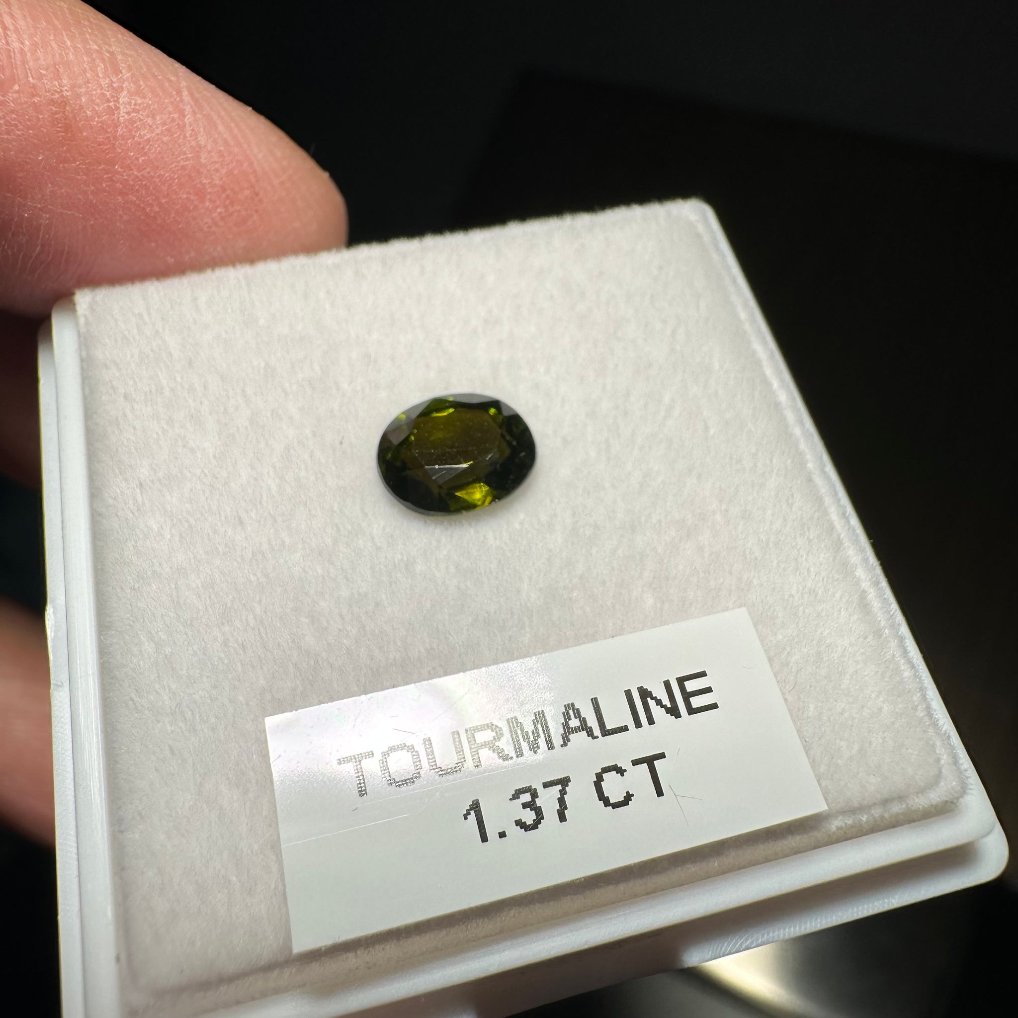 Tourmaline, 1.37ct, Tanzania, Untreated Unheated, native cut