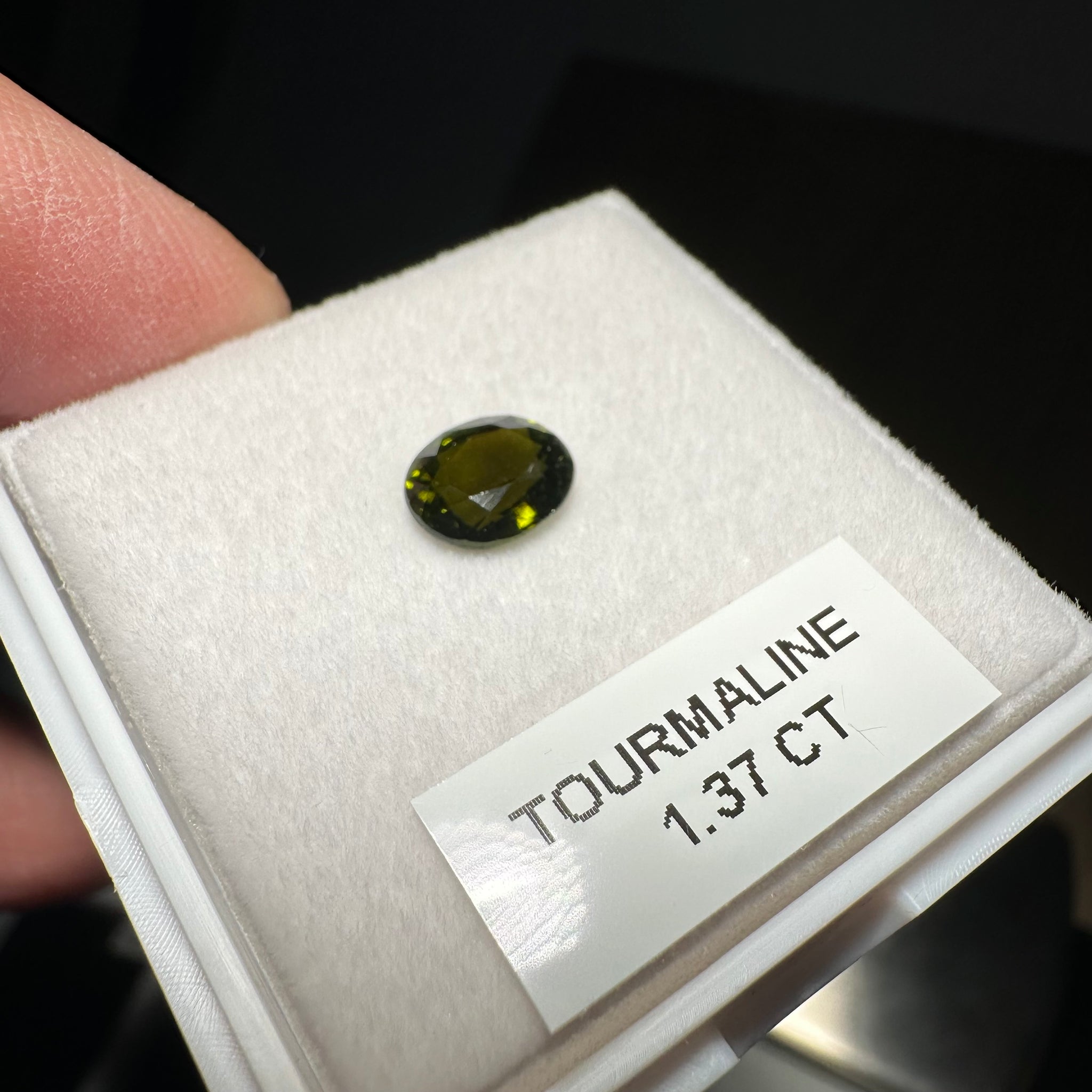 Tourmaline, 1.37ct, Tanzania, Untreated Unheated, native cut