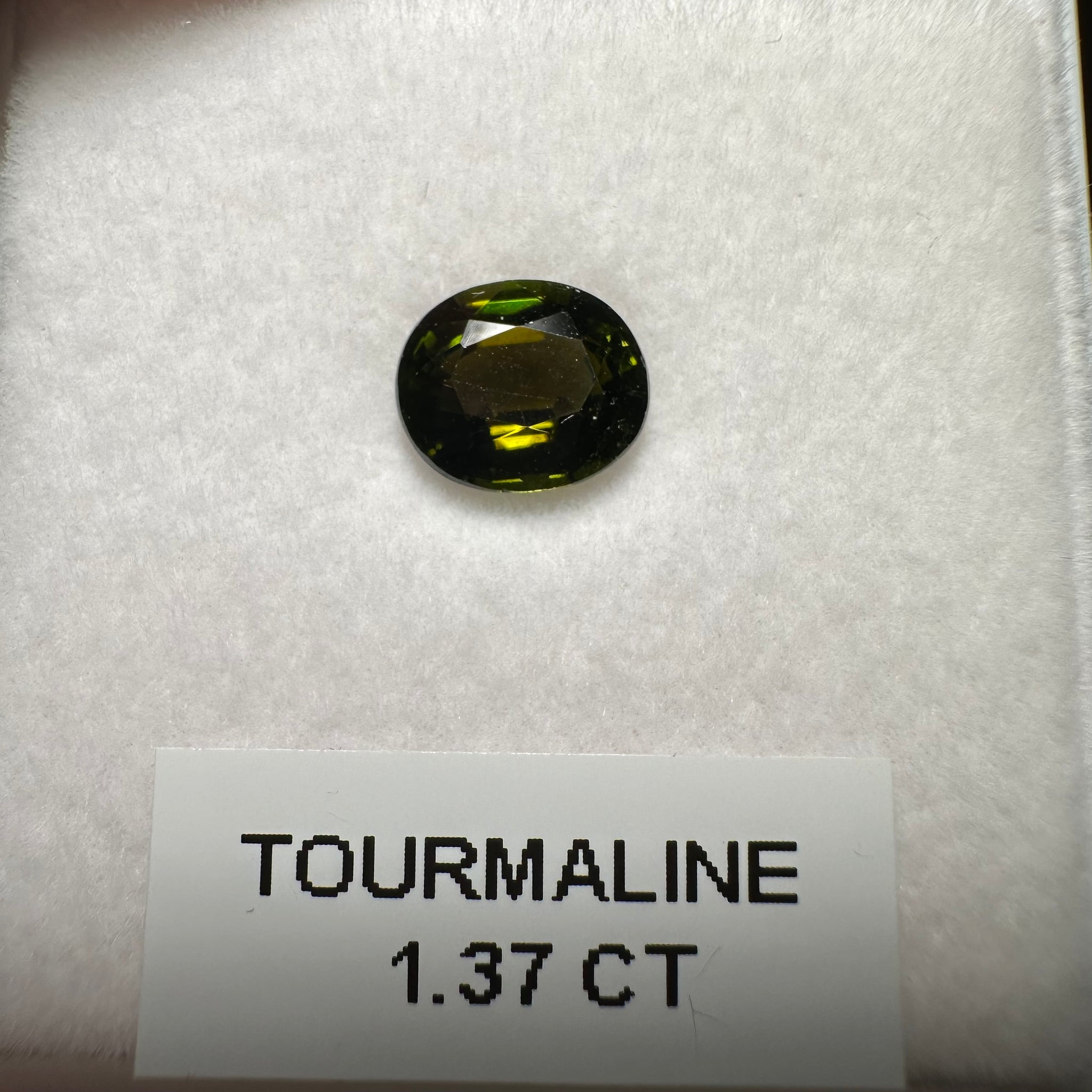Tourmaline, 1.37ct, Tanzania, Untreated Unheated, native cut