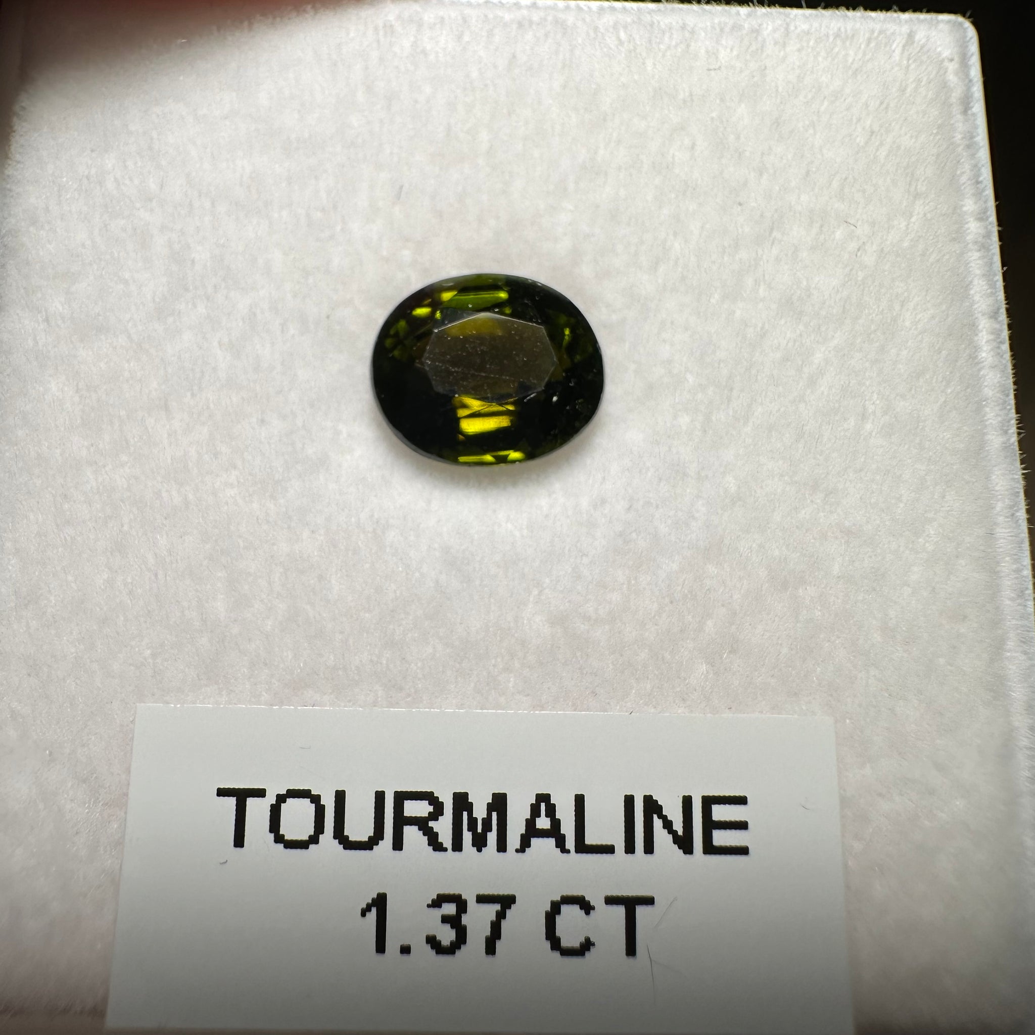 Tourmaline, 1.37ct, Tanzania, Untreated Unheated, native cut
