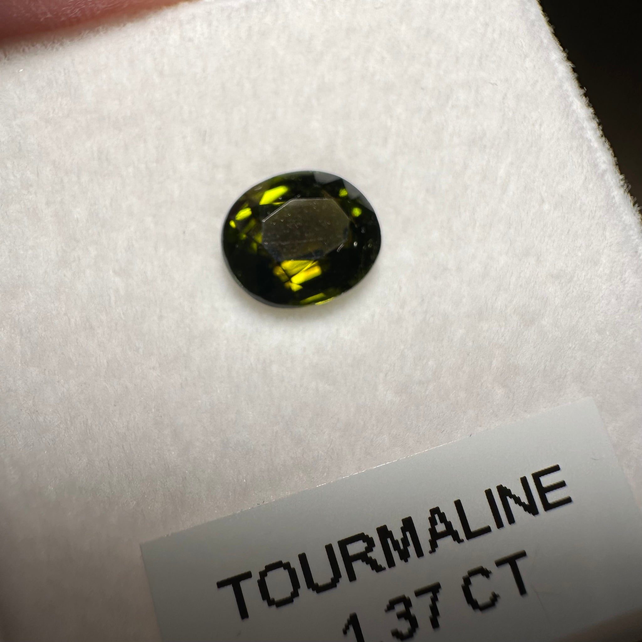 Tourmaline, 1.37ct, Tanzania, Untreated Unheated, native cut