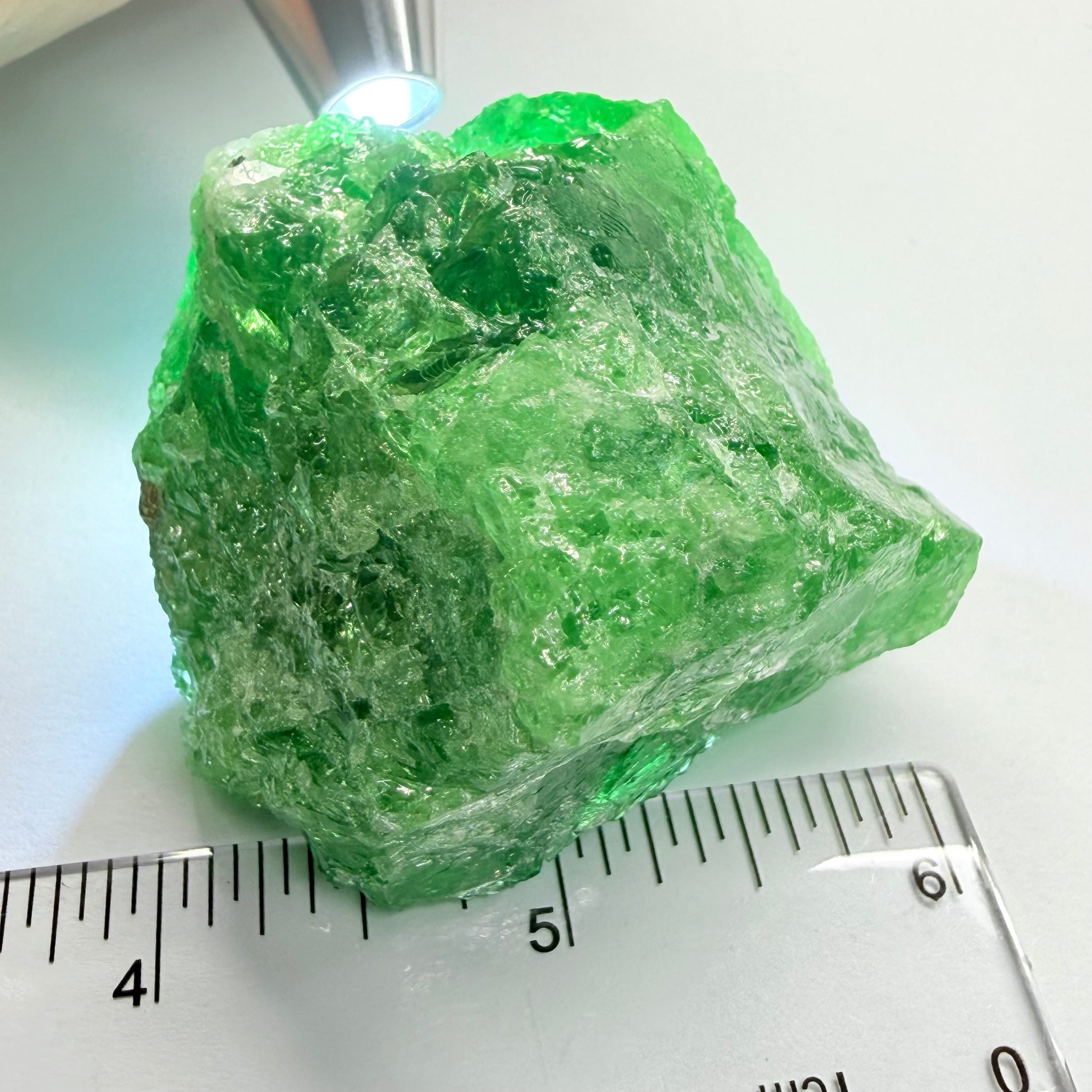 Tsavorite Garnet, 712.50ct / 142.50gm, Olemushuku, Tanzania, Untreated Unheated, a superbly rare piece with faceting portions all round, to be cobbed by a professional, or kept as an investment, see videos