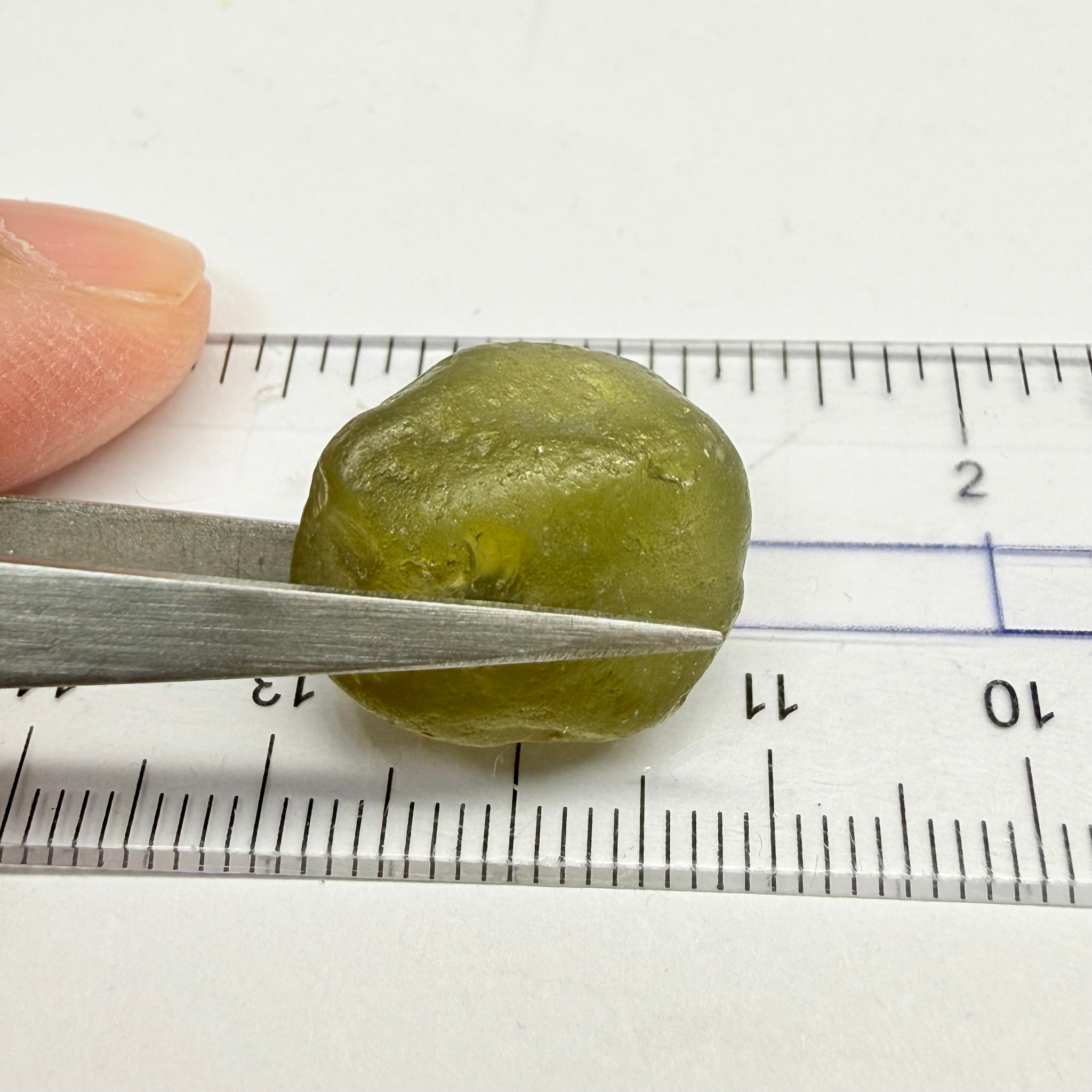 Olive-Green Zircon, 28.89ct, Tunduru, Tanzania, Untreated Unheated, no inclusions, just silk